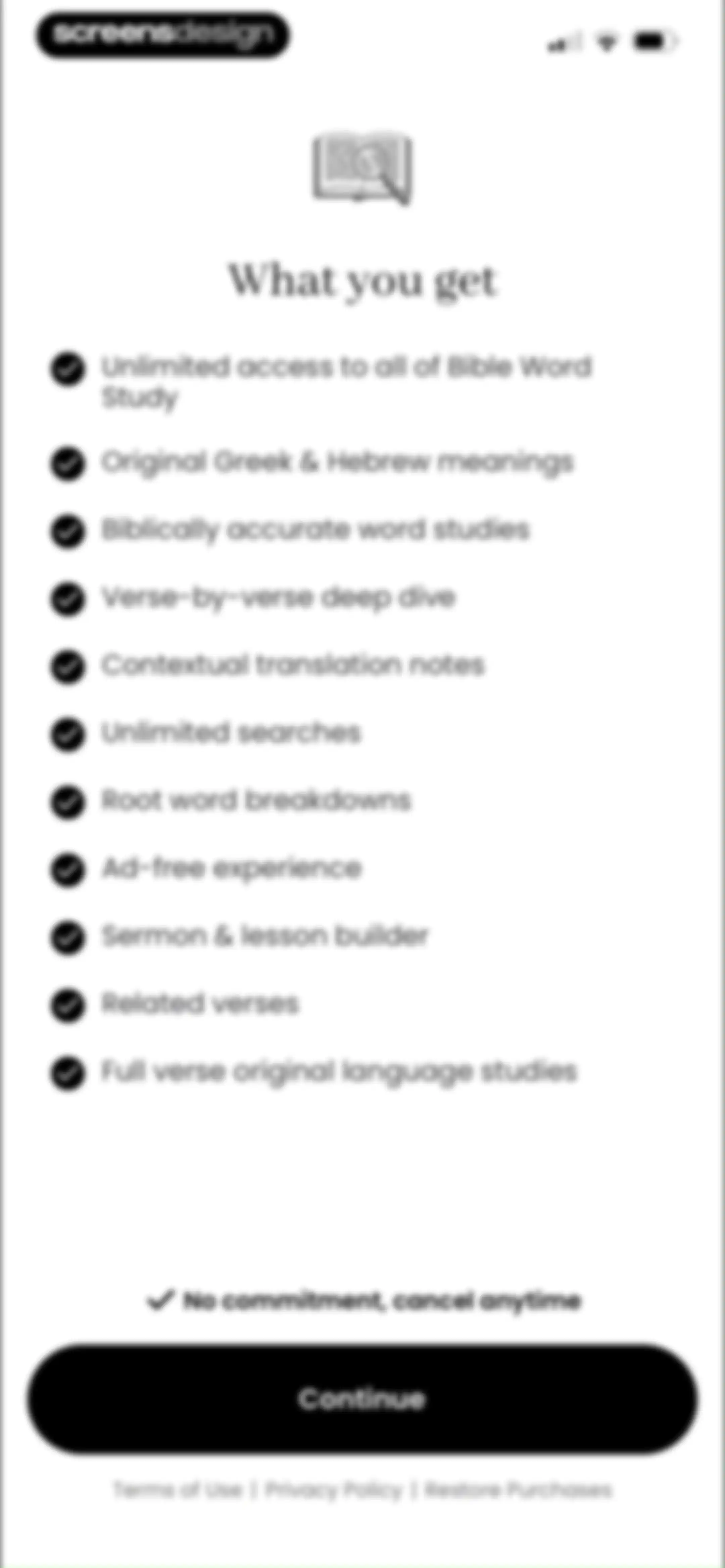 Bible Word Study screen 11