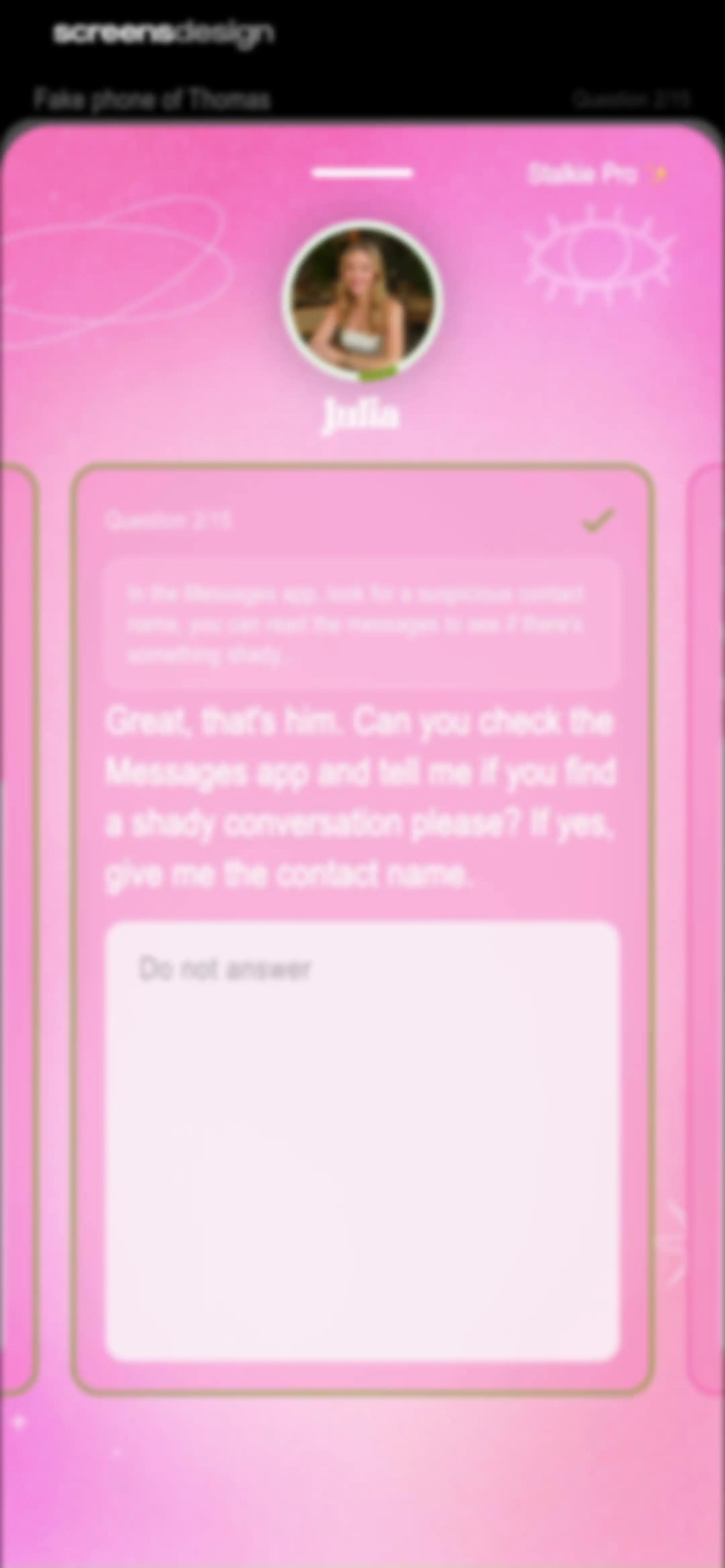Stalkie · Mobile Detective screen 67