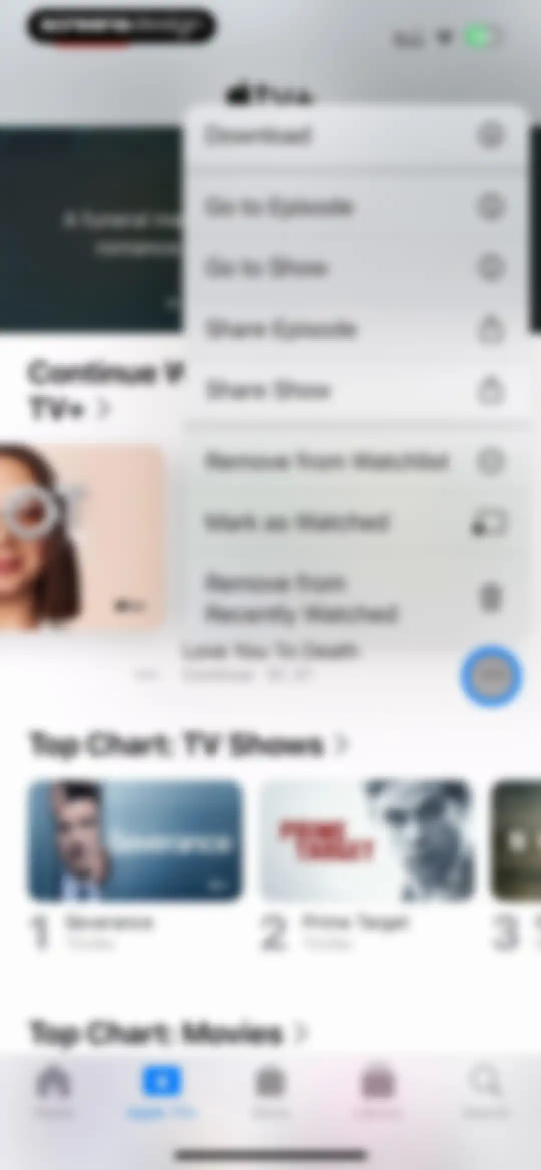 Apple TV screen 22