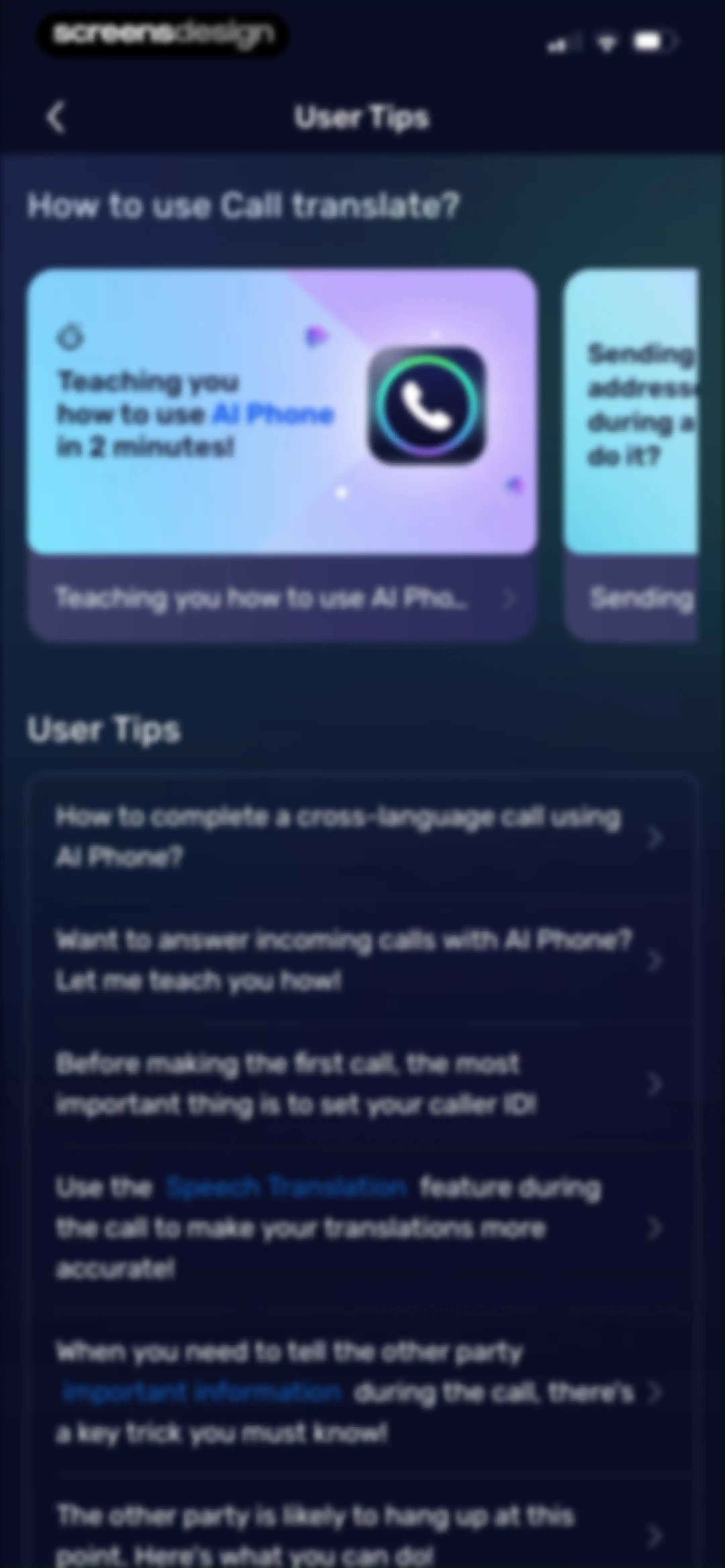AI Phone:Call&Voice Translator screen 164