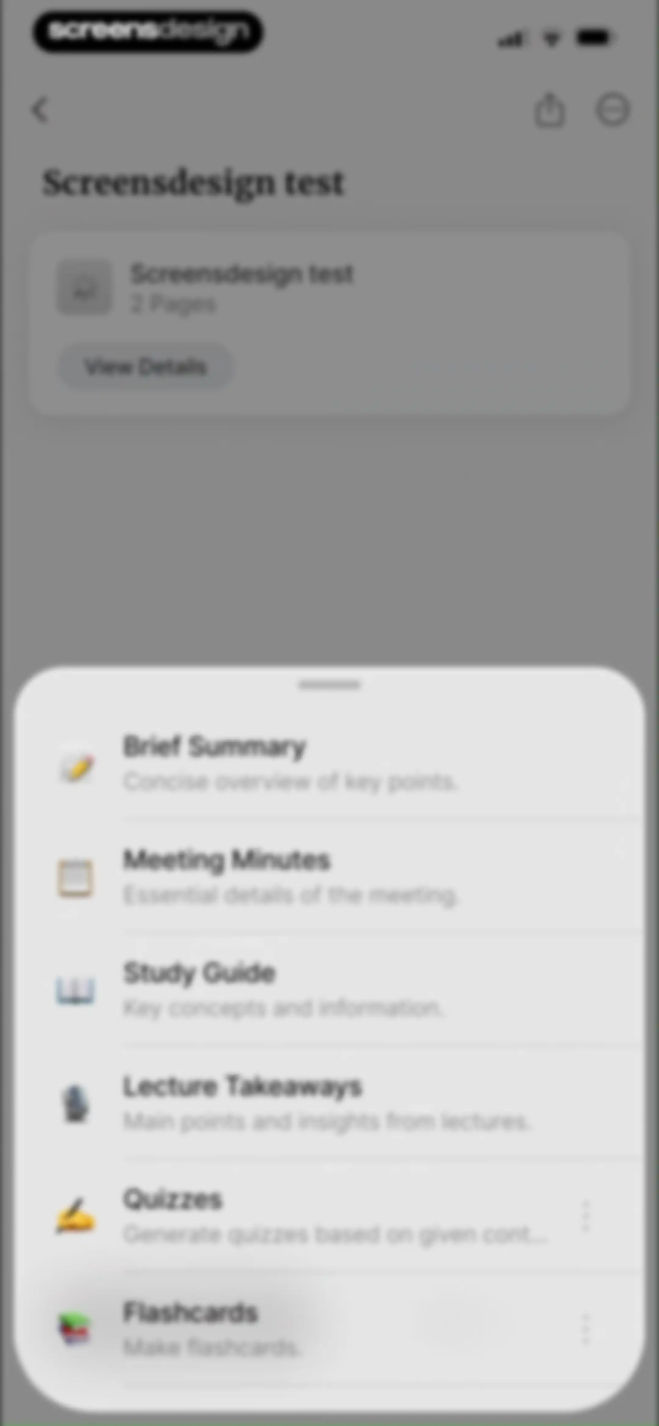 HyNote: AI Note Taker, Summary screen 22