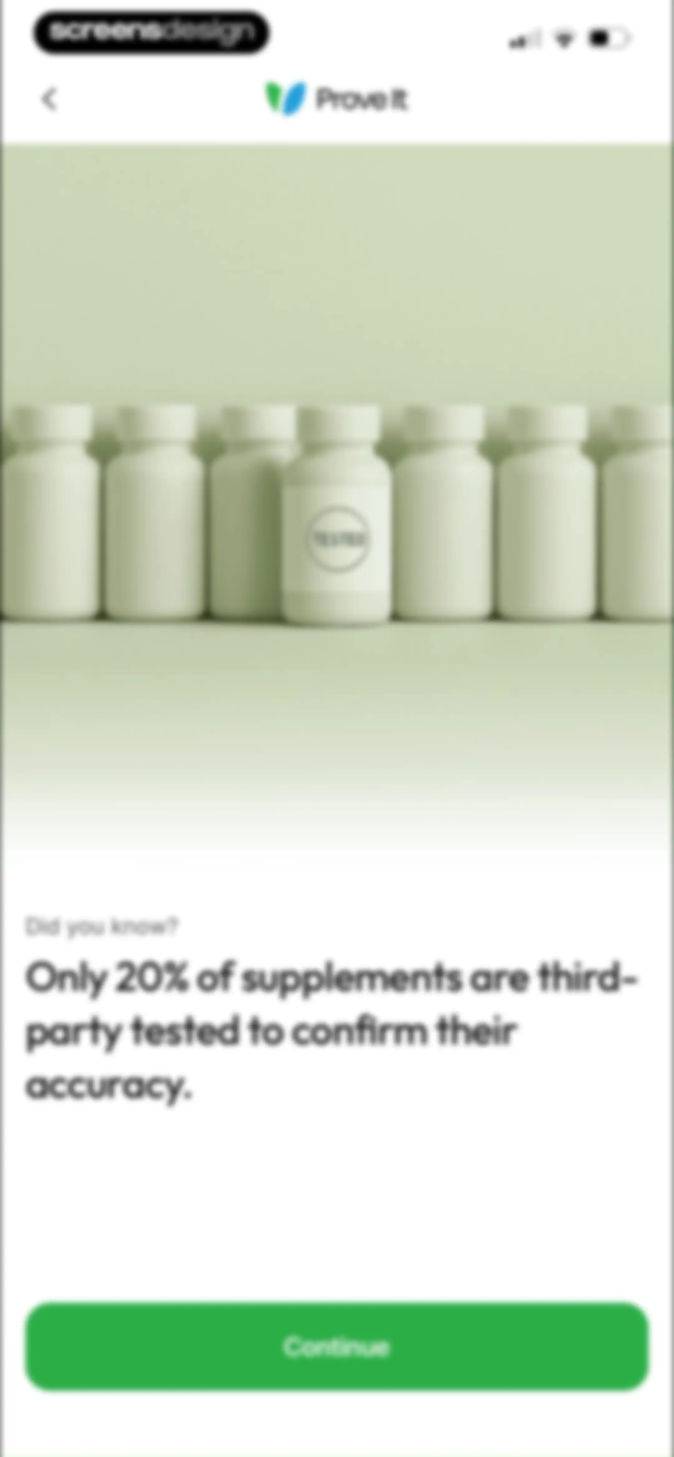 Prove It - Supplement Scanner screen 29