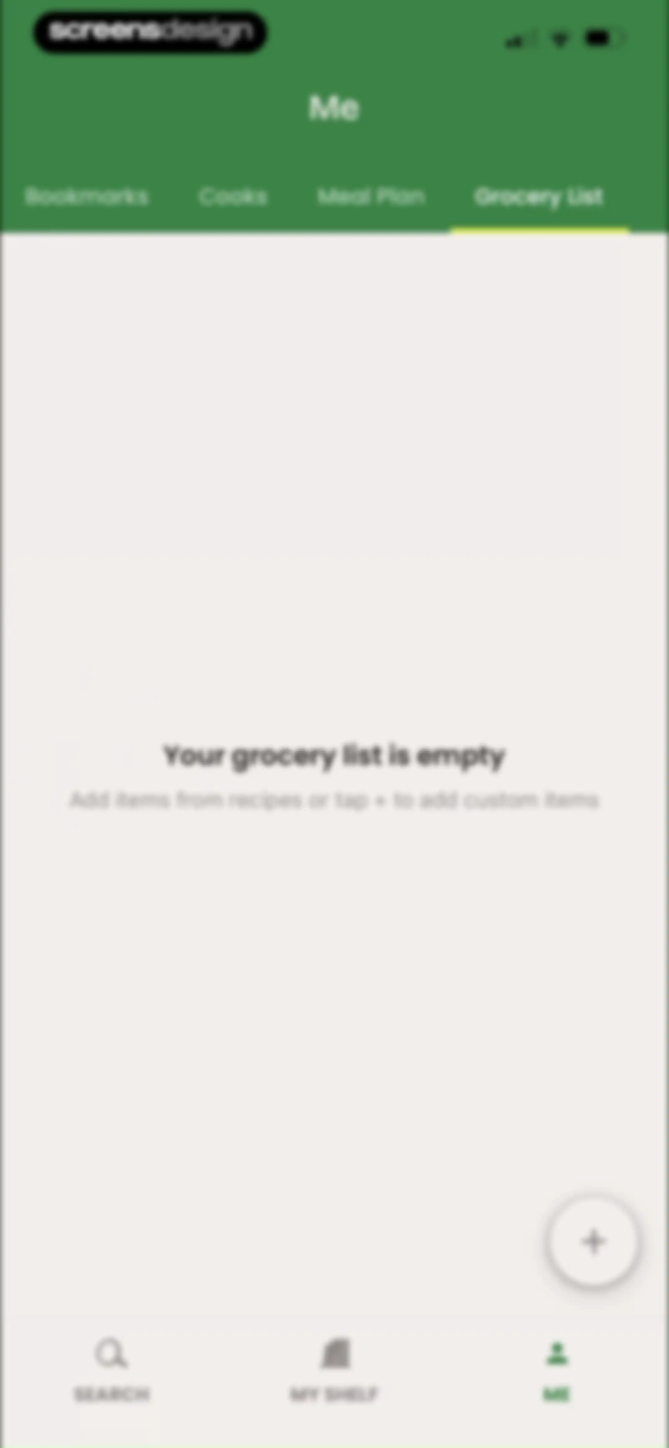 CookShelf: Search Cookbooks screen 114