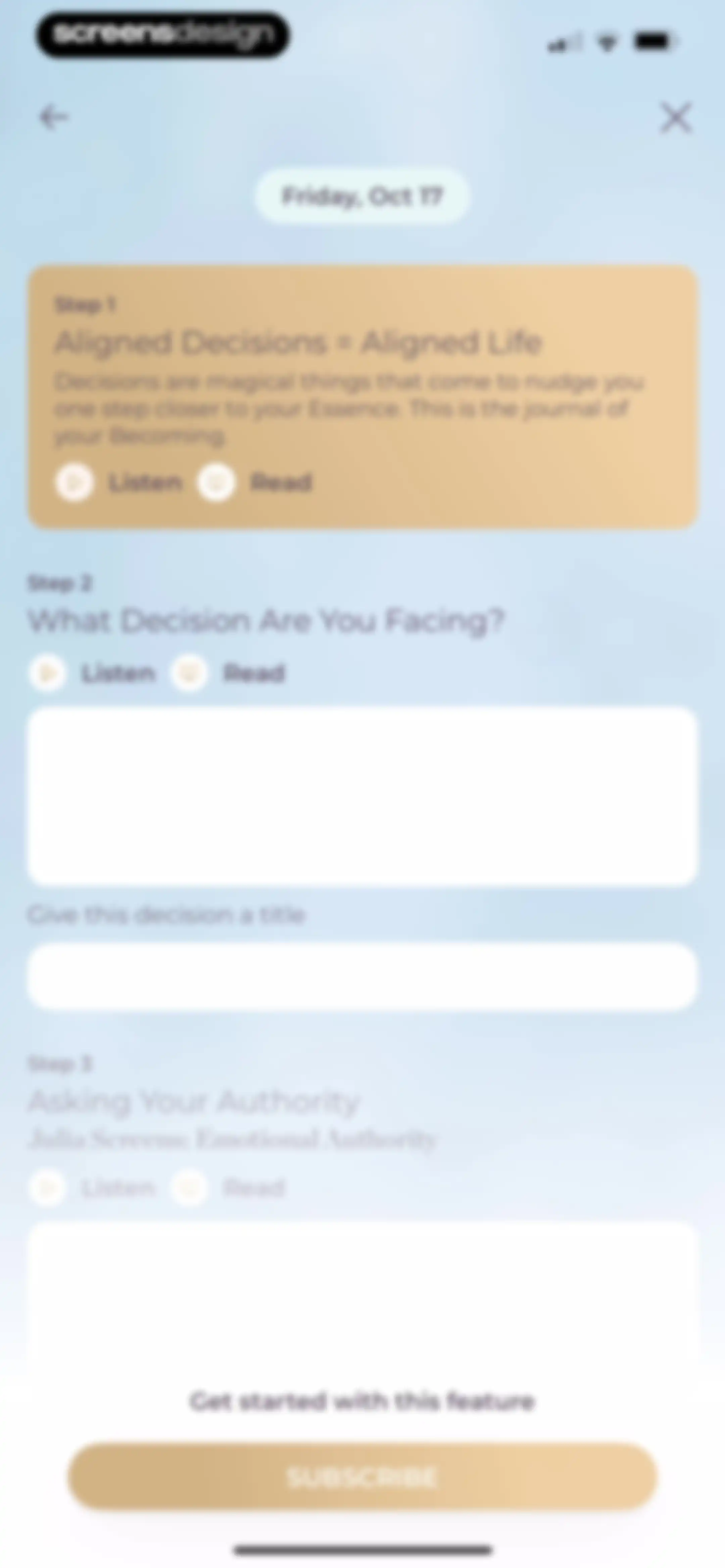 Align: The Human Design App screen 33