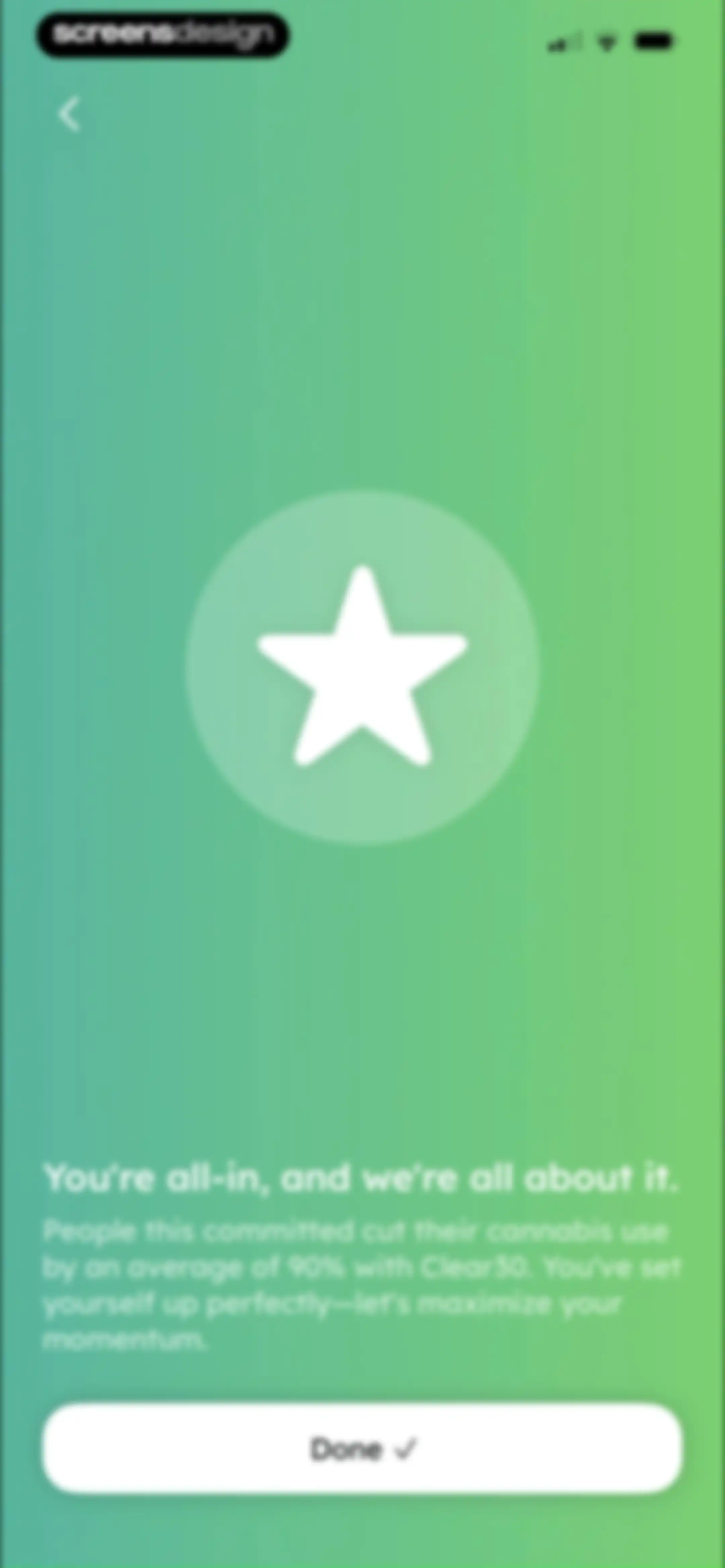 Clear30: Reset From Weed screen 31