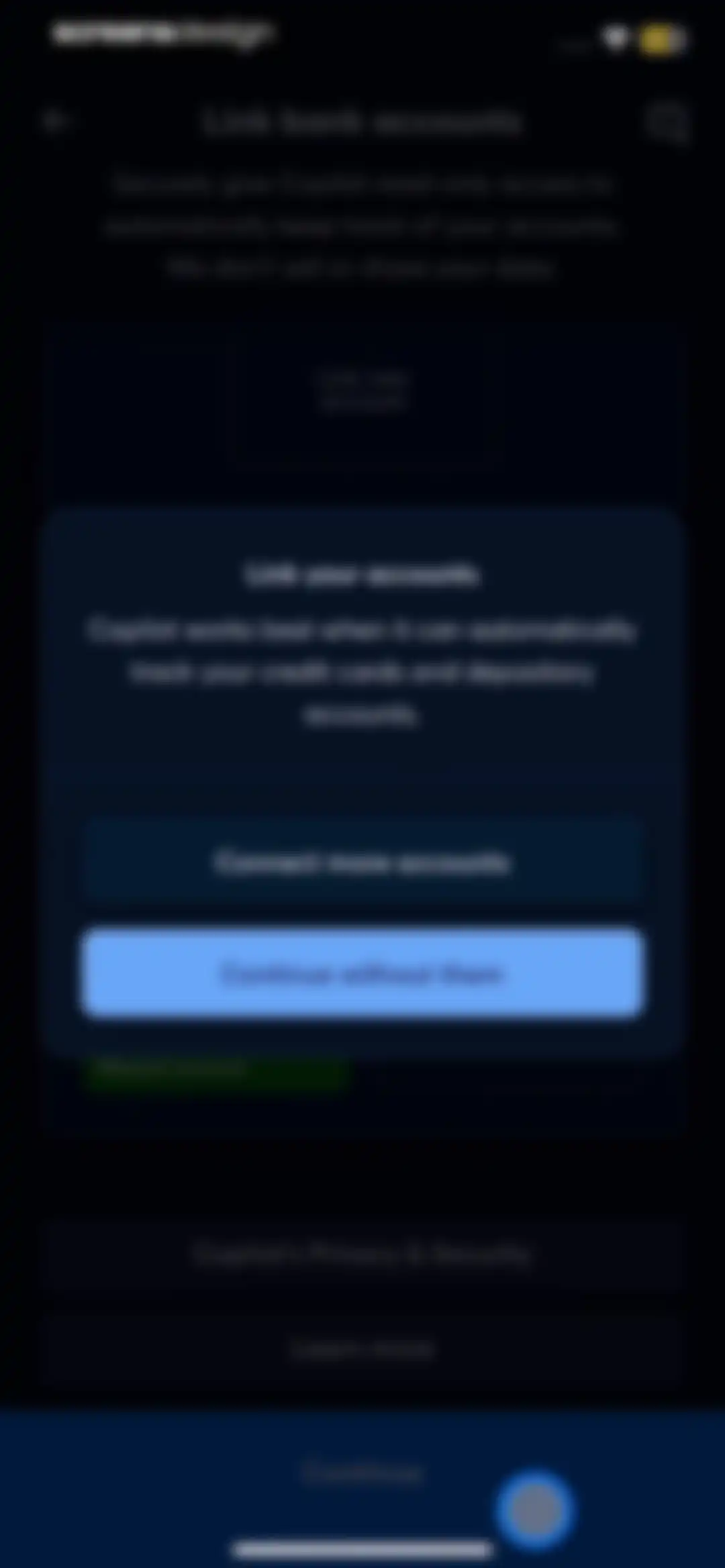 Copilot: Track & Budget Money screen 9