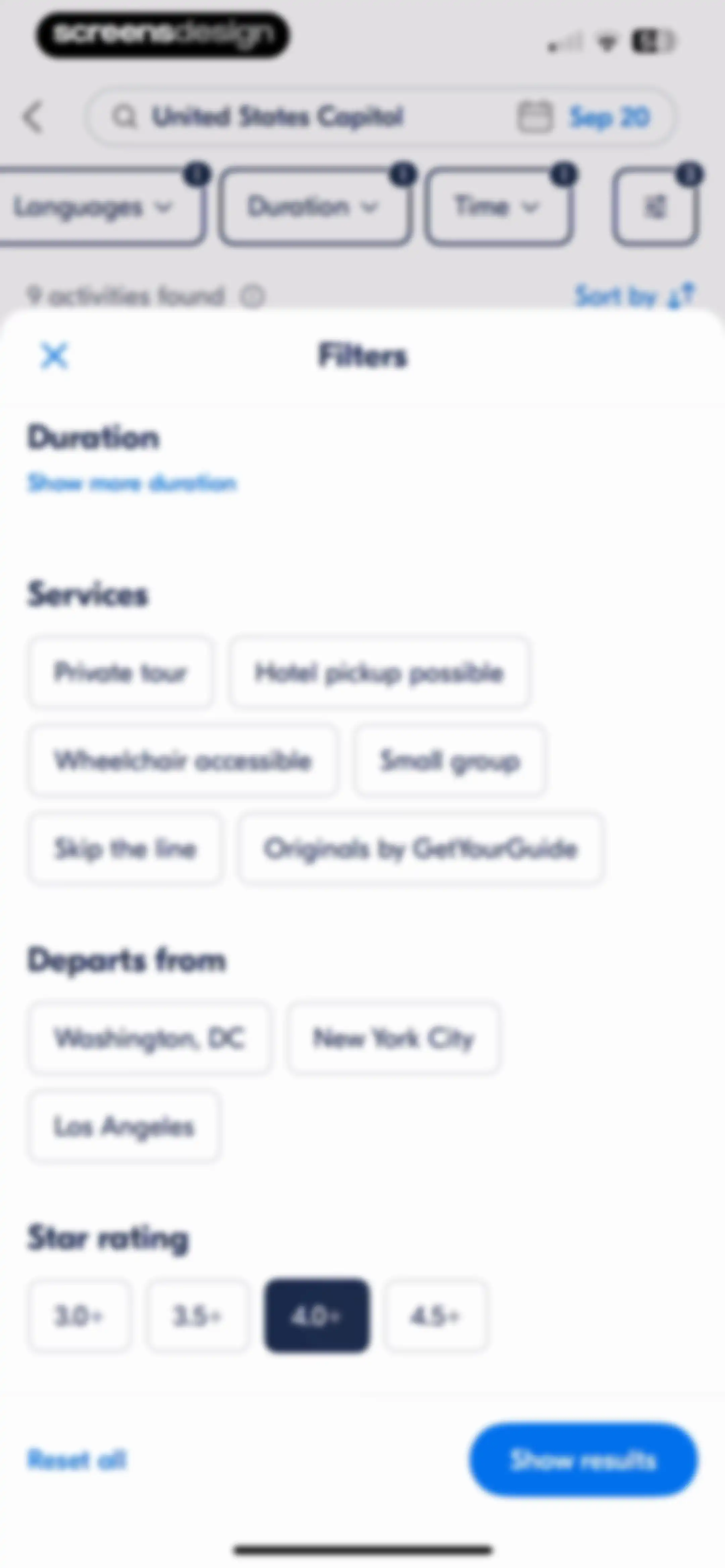 GetYourGuide: Plan & Book screen 63