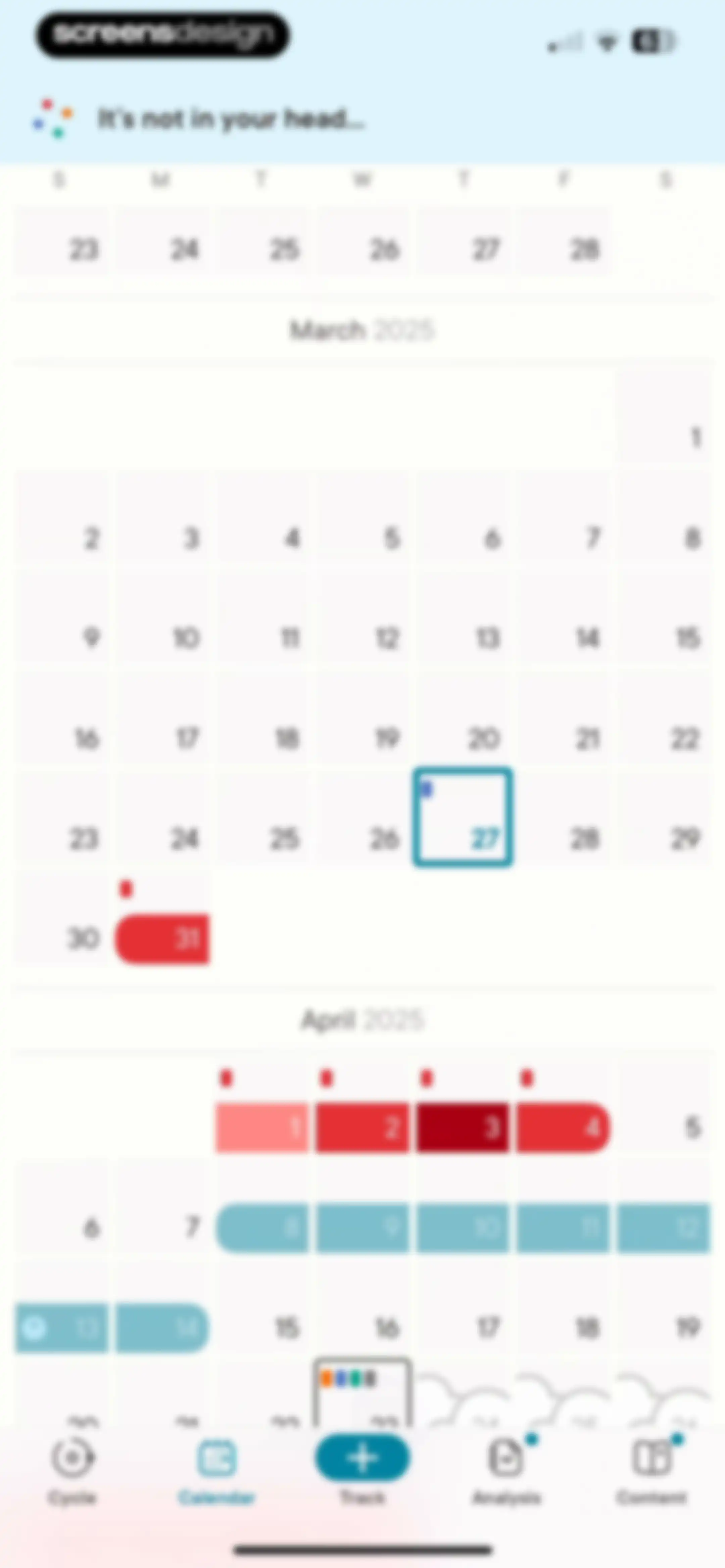 Clue Period & Cycle Tracker screen 67