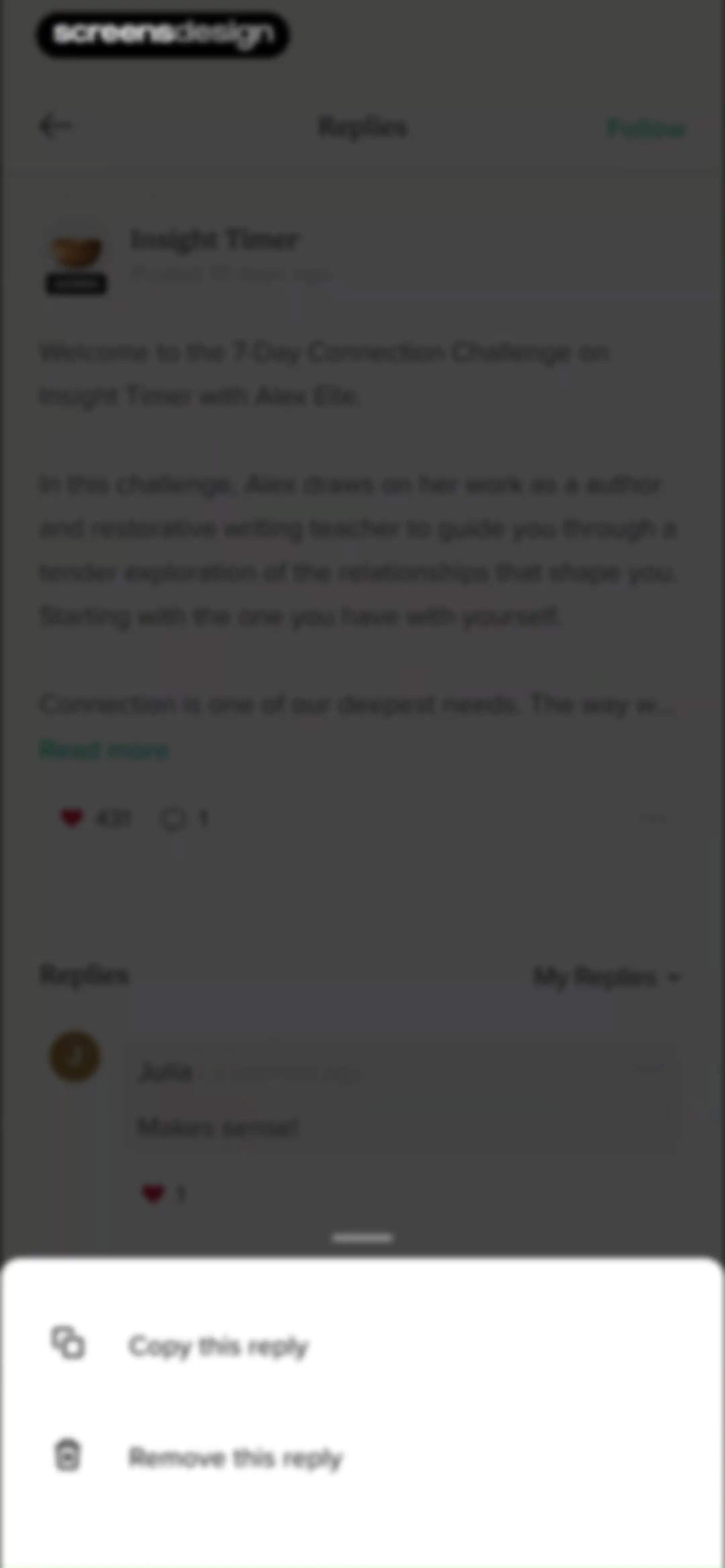 Insight Timer: Meditate, Sleep screen 61