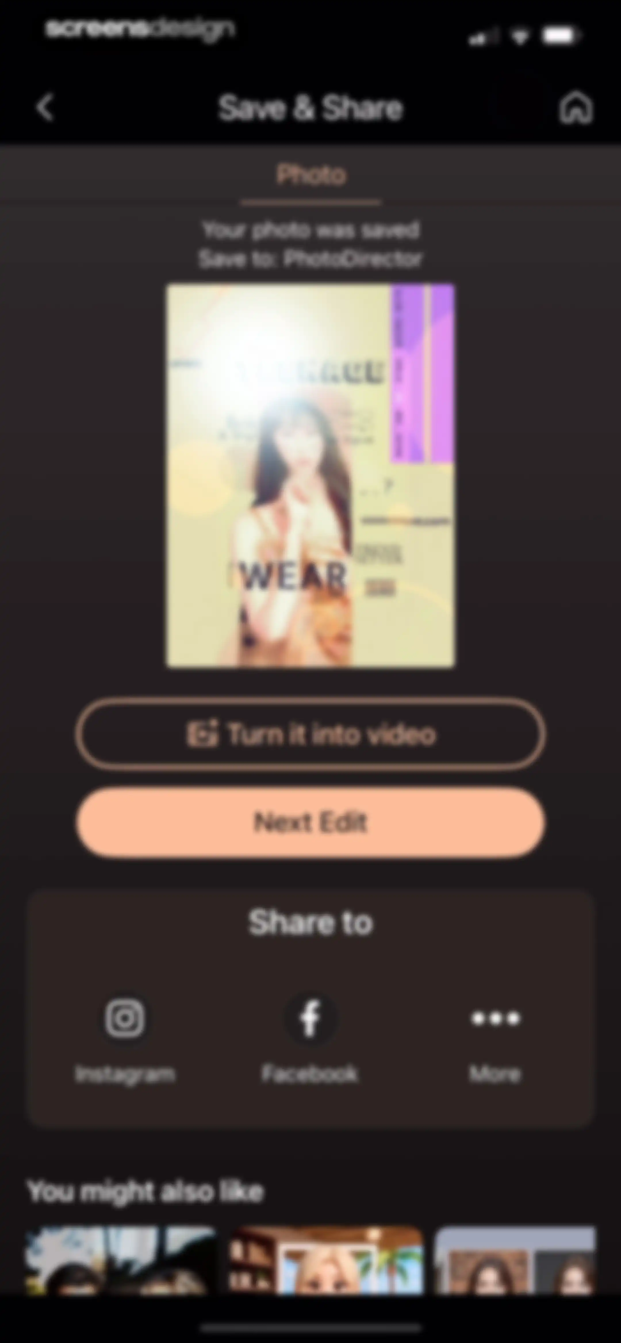 PhotoDirector: AI Photo Editor screen 98