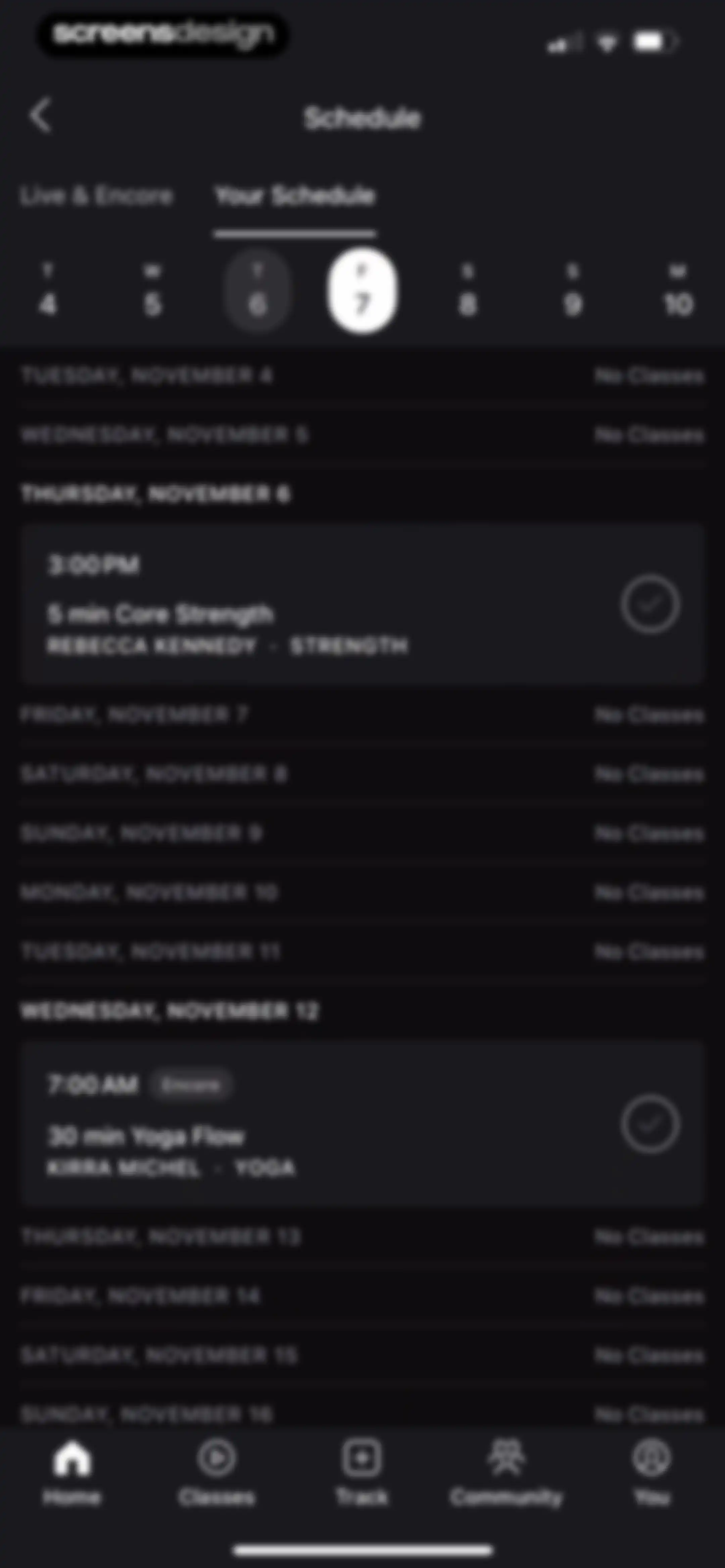 Peloton: Fitness & Workouts screen 114