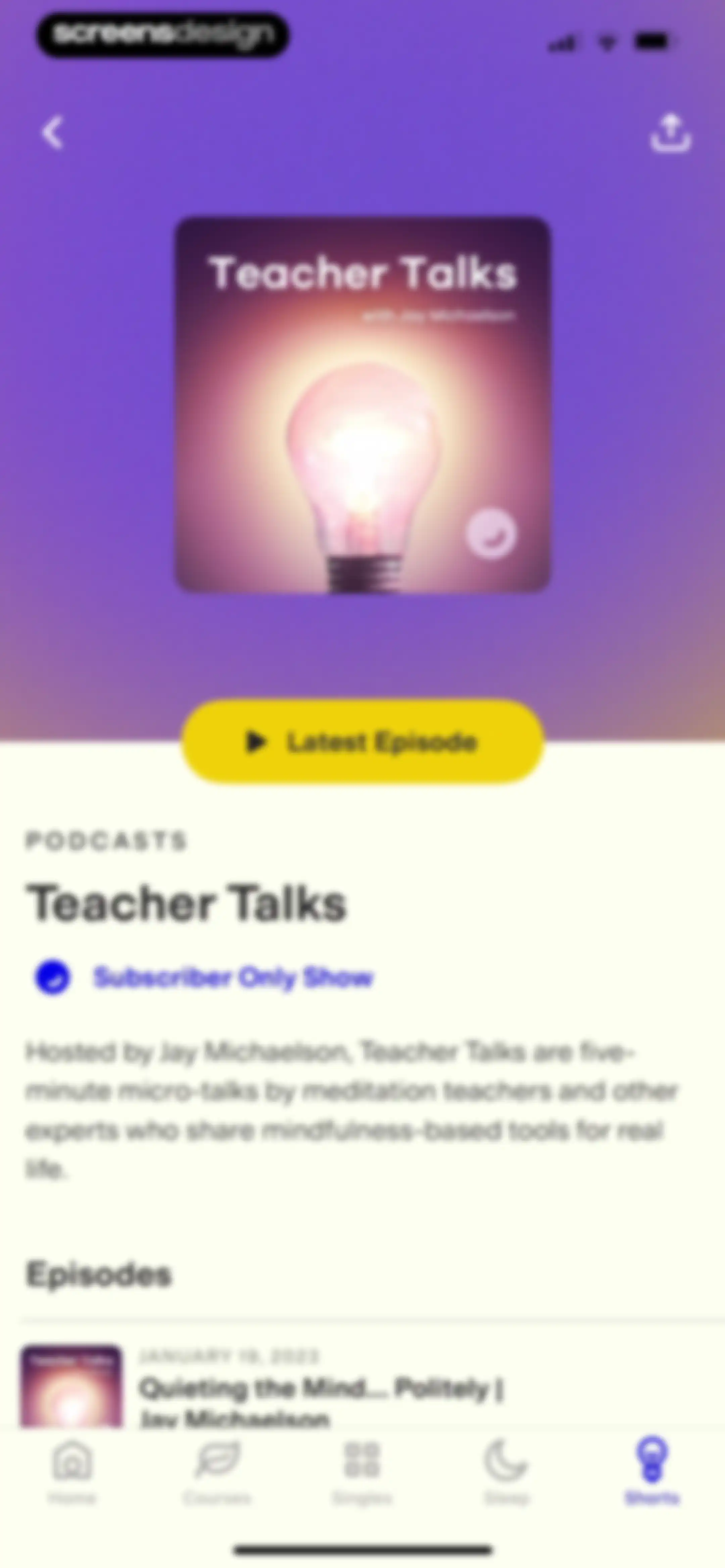 Happier Meditation screen 116