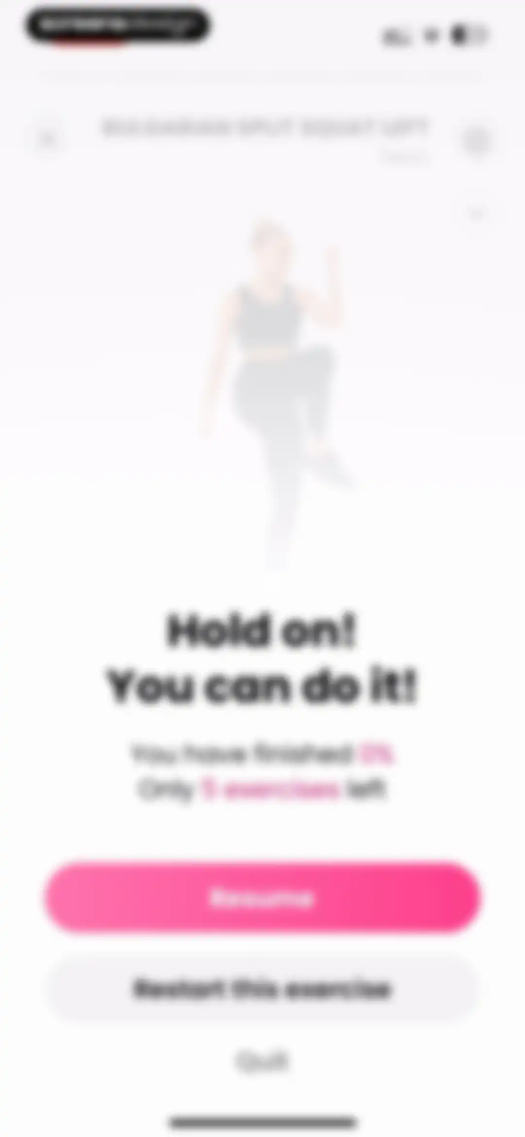 Lose Weight for Women at Home screen 123