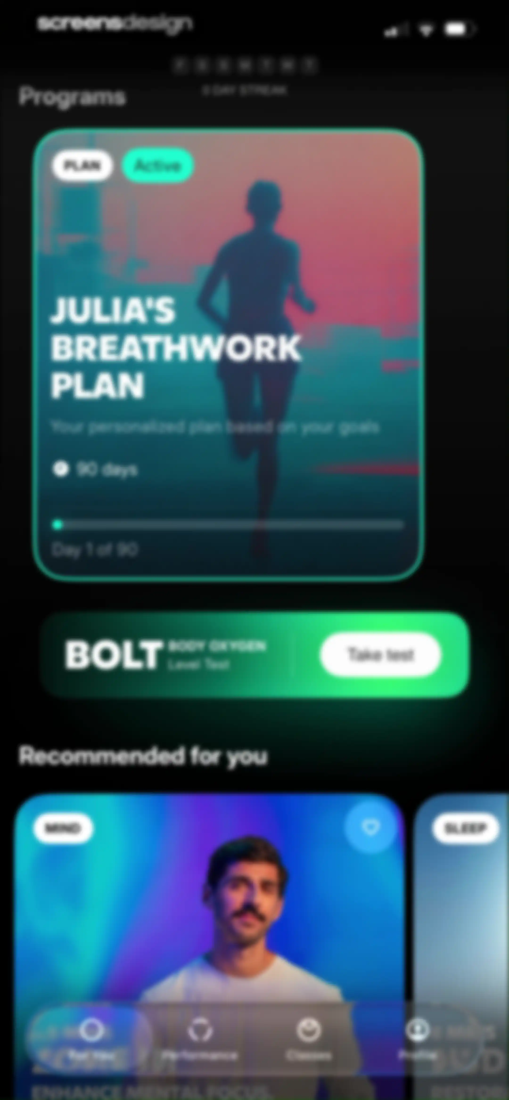 FivePointFive: Breathwork screen 74