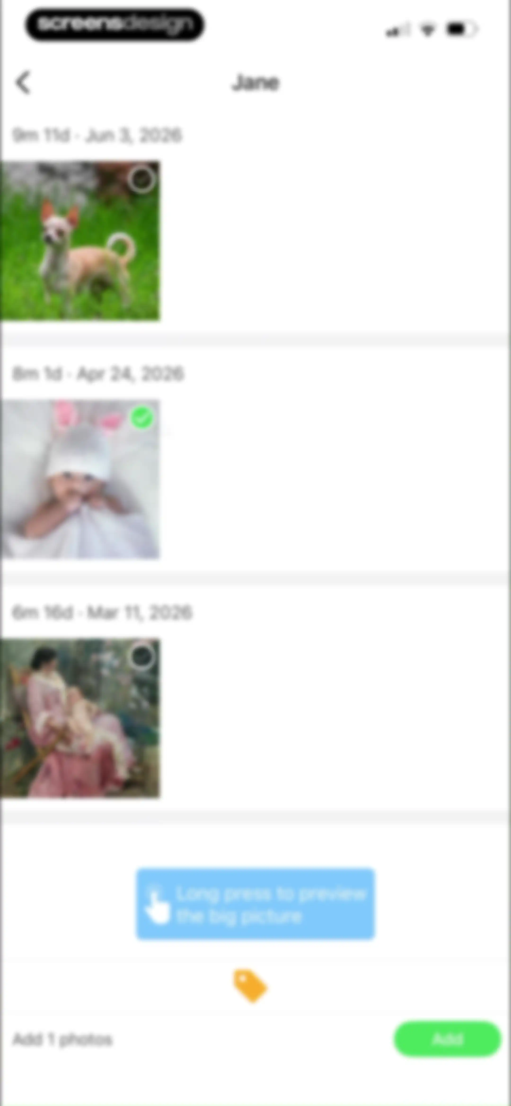 TimeHut - Baby Album screen 86