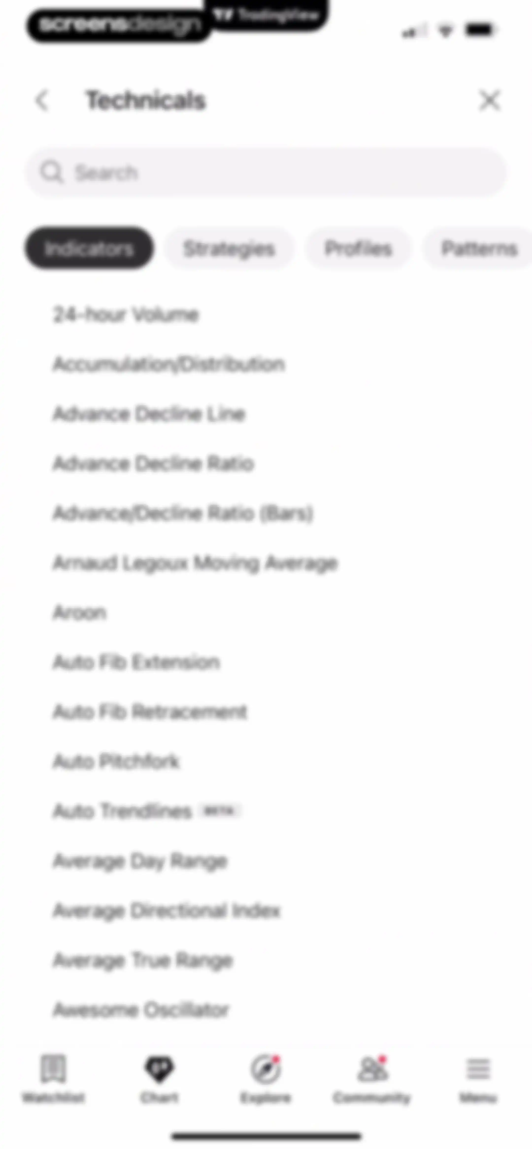 TradingView: Track All Markets screen 85