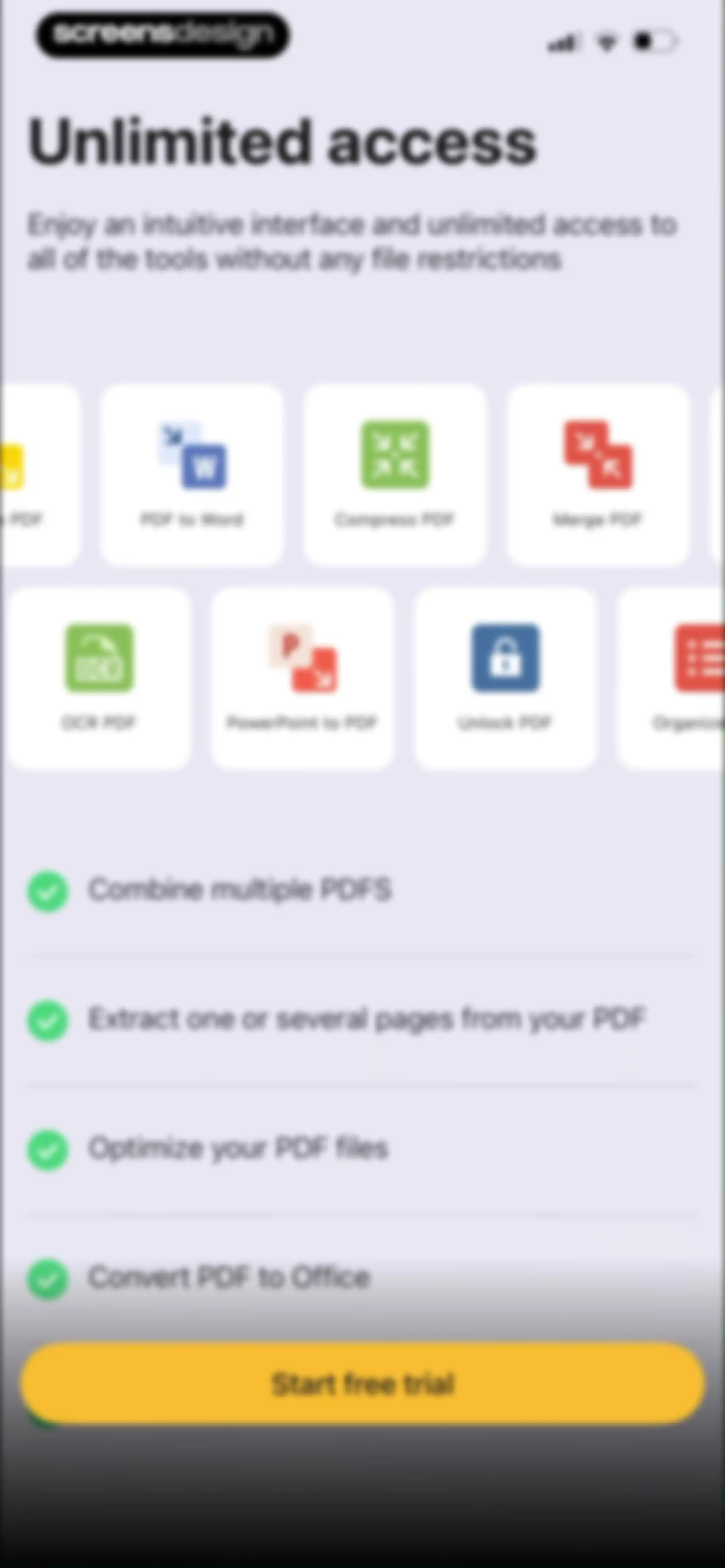 iLovePDF - PDF Editor & Scan screen 4