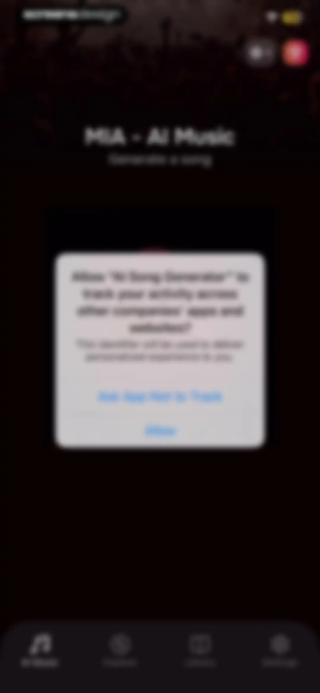 MIA: AI Song Generator screen 3