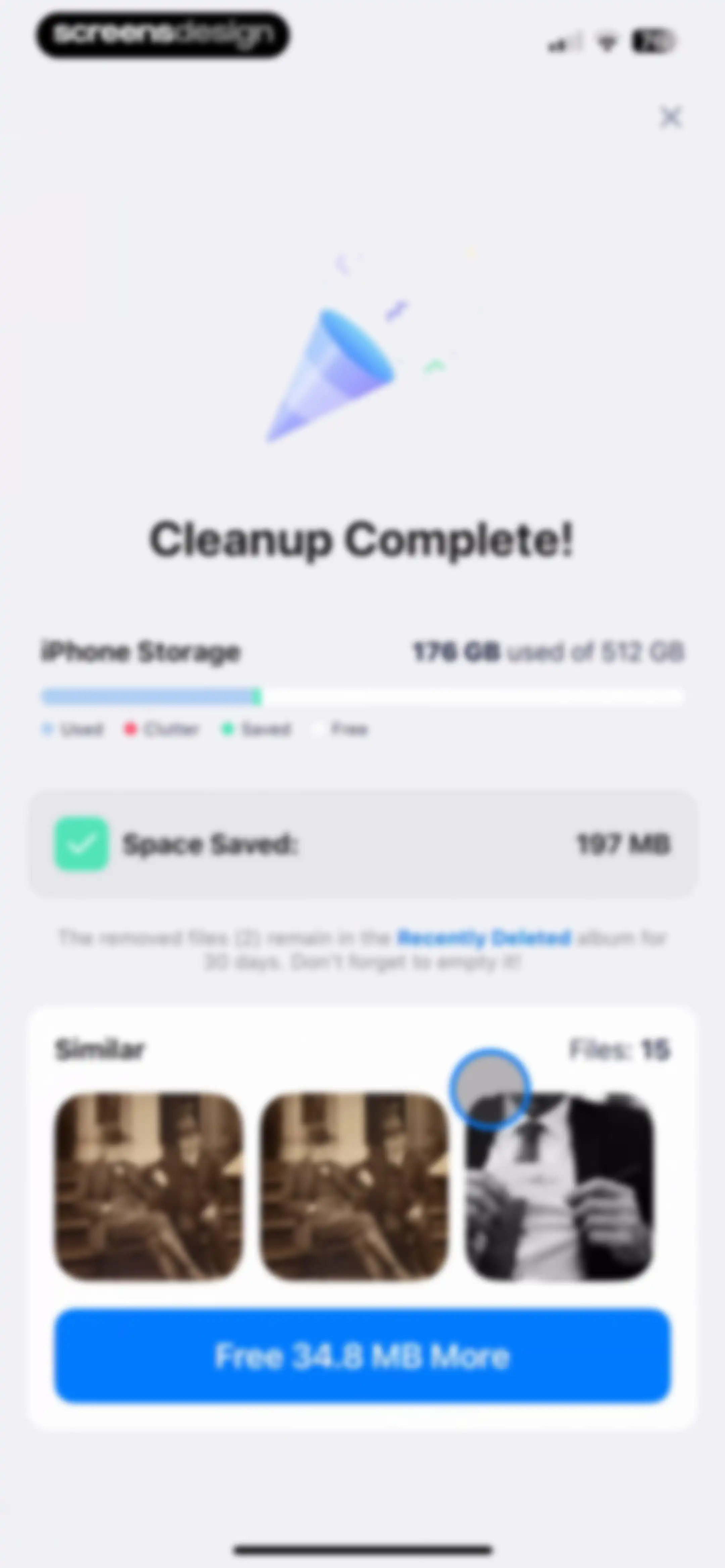 Cleaner Kit - Clean Up Storage screen 46