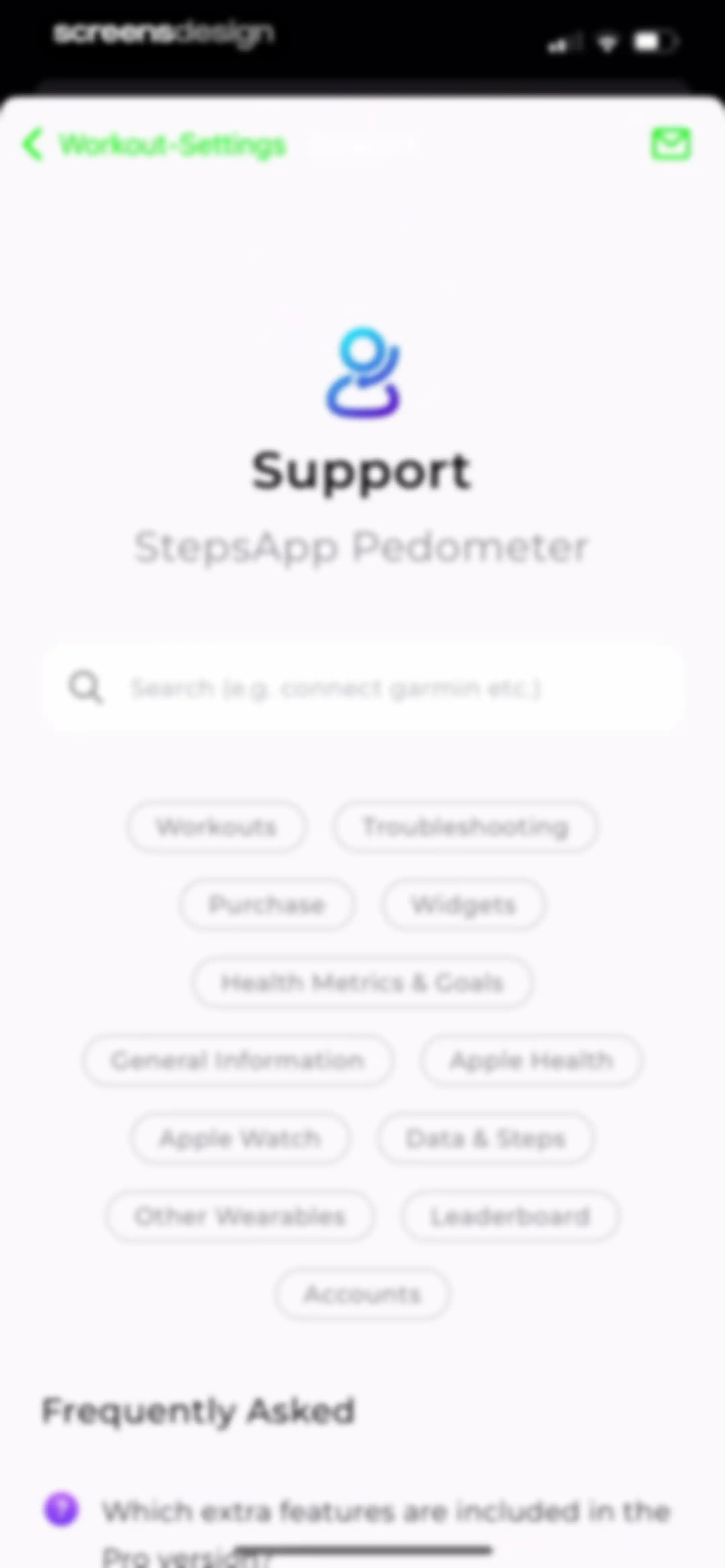 StepsApp Pedometer screen 109