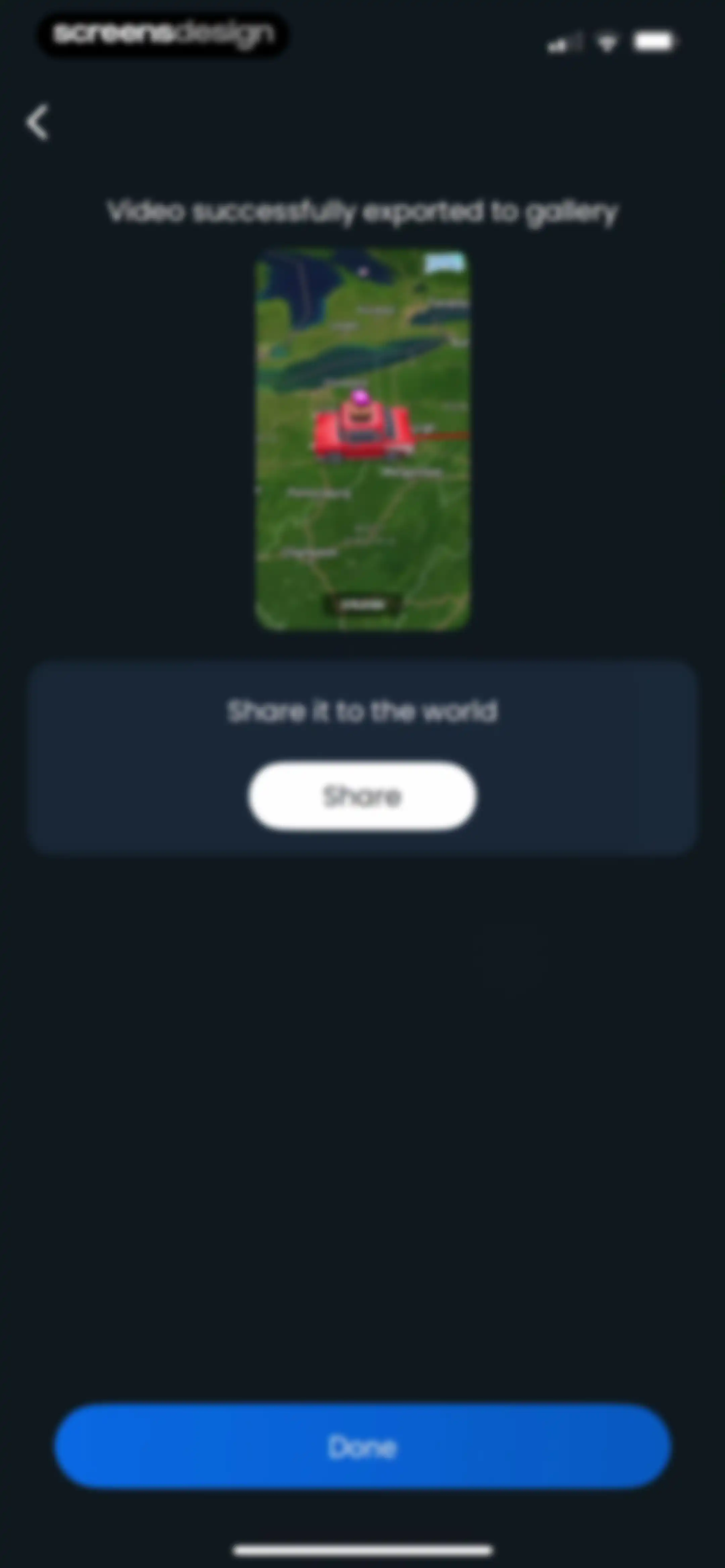 TravelAnimator: Journey Route screen 86