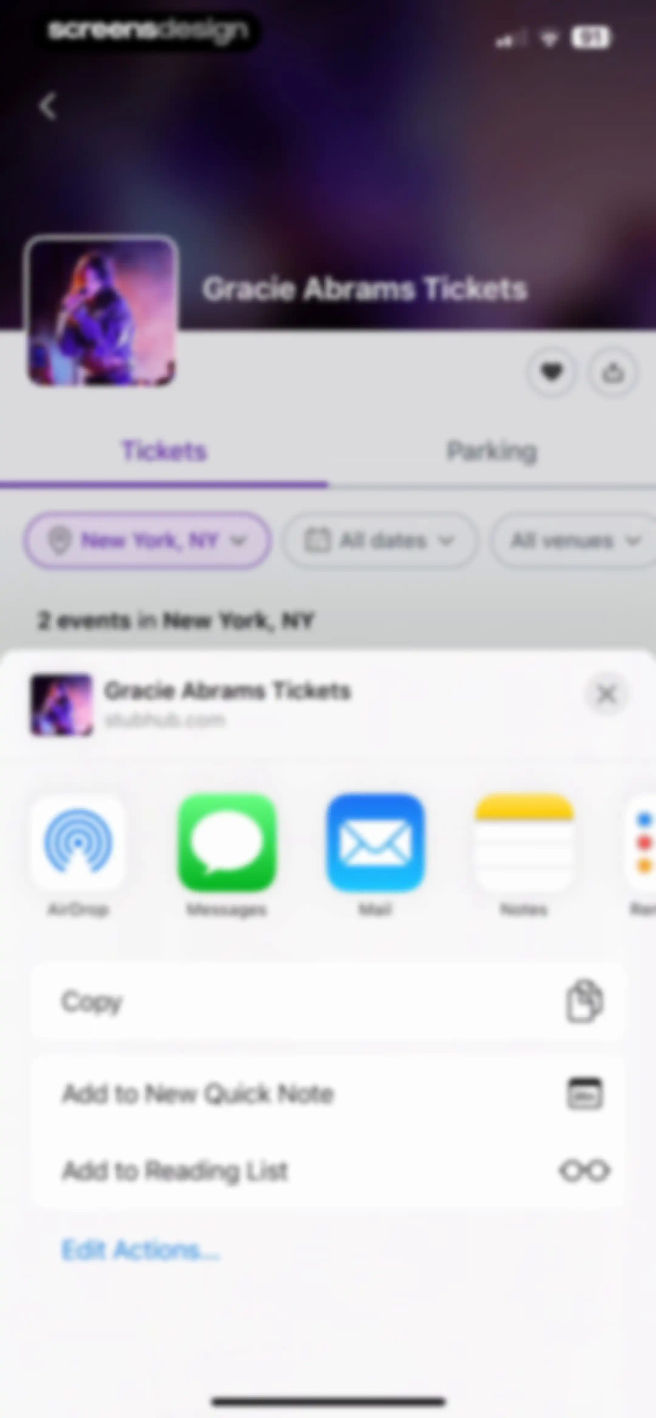 StubHub: Event Tickets screen 35