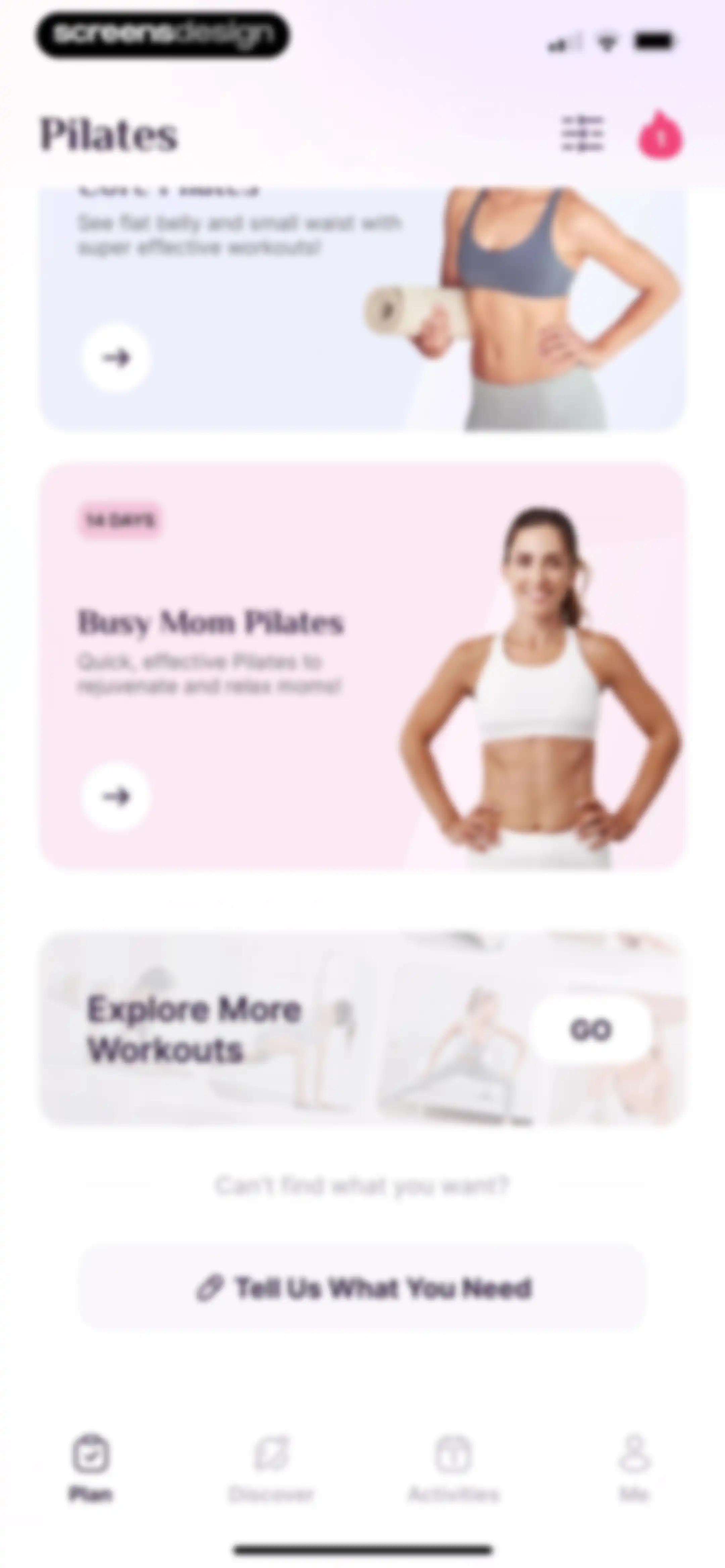 Pilates at Home, Wall Pilates screen 101