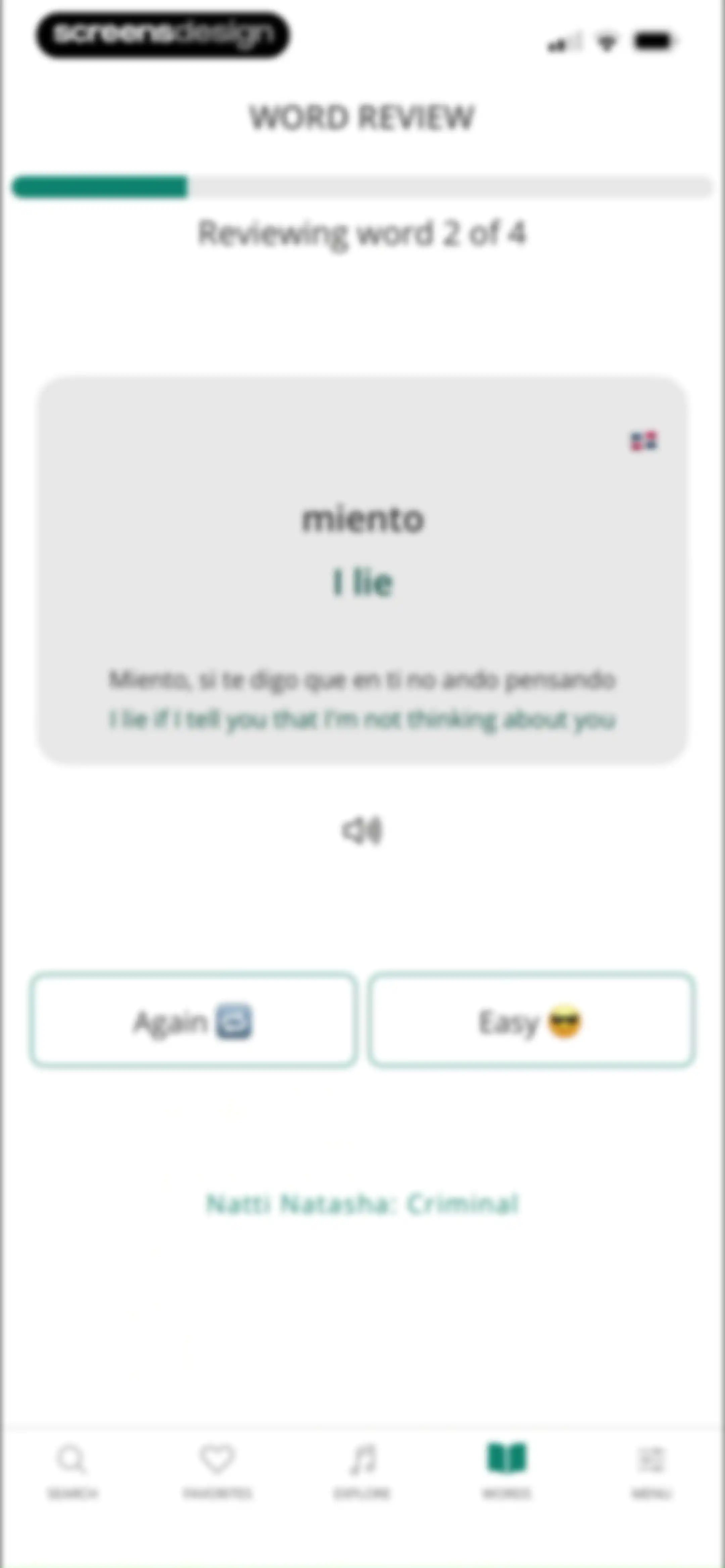 LyricFluent: Learn Languages screen 55