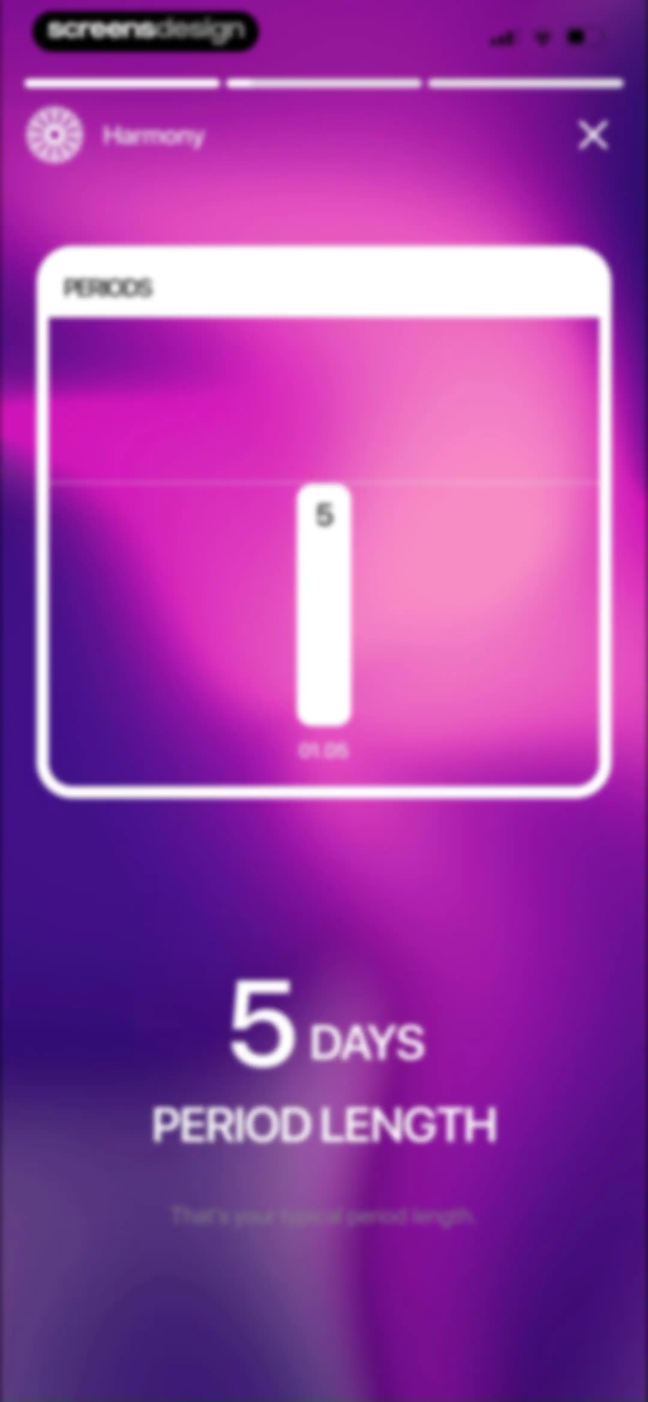 Harmony: Cycle Syncing, Period screen 56