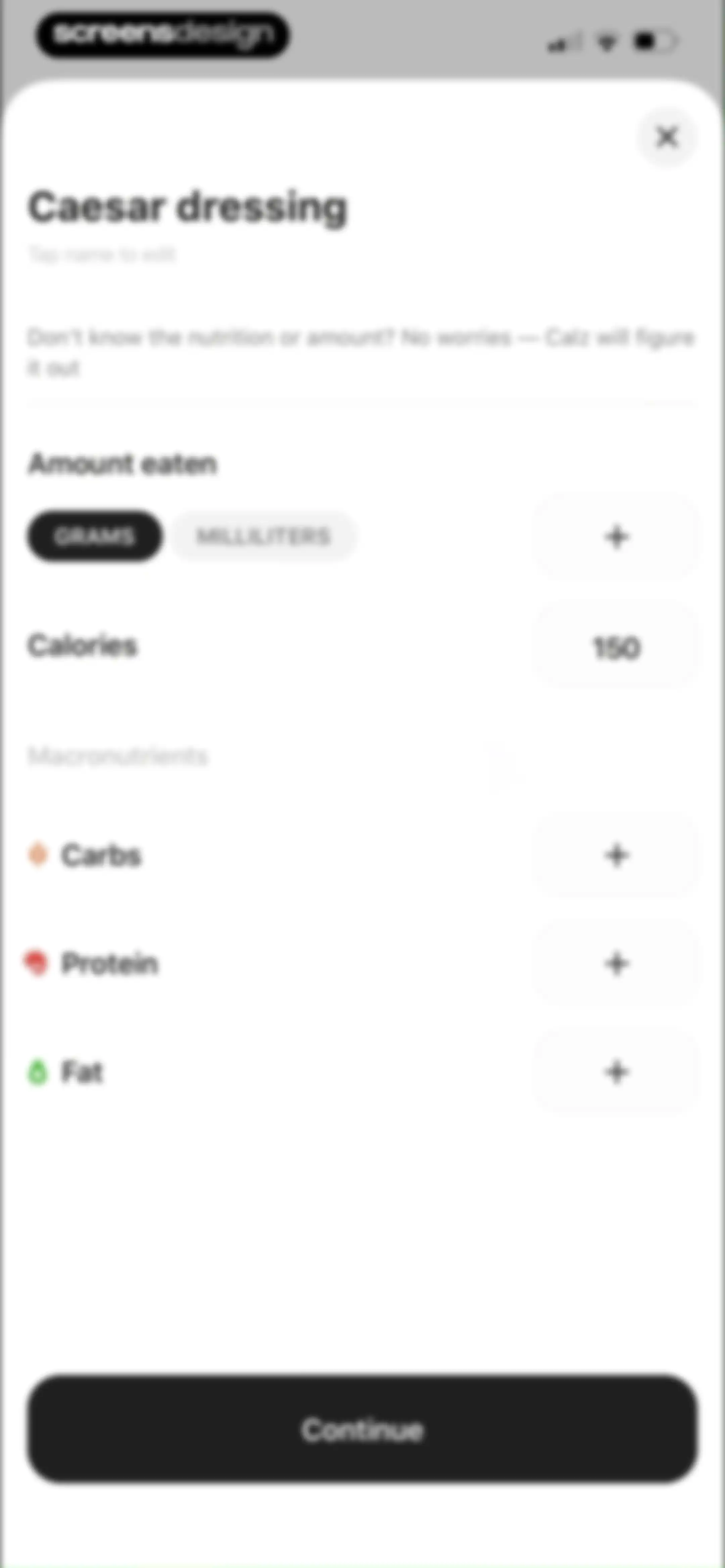 Calz - Calorie Counter AI screen 69