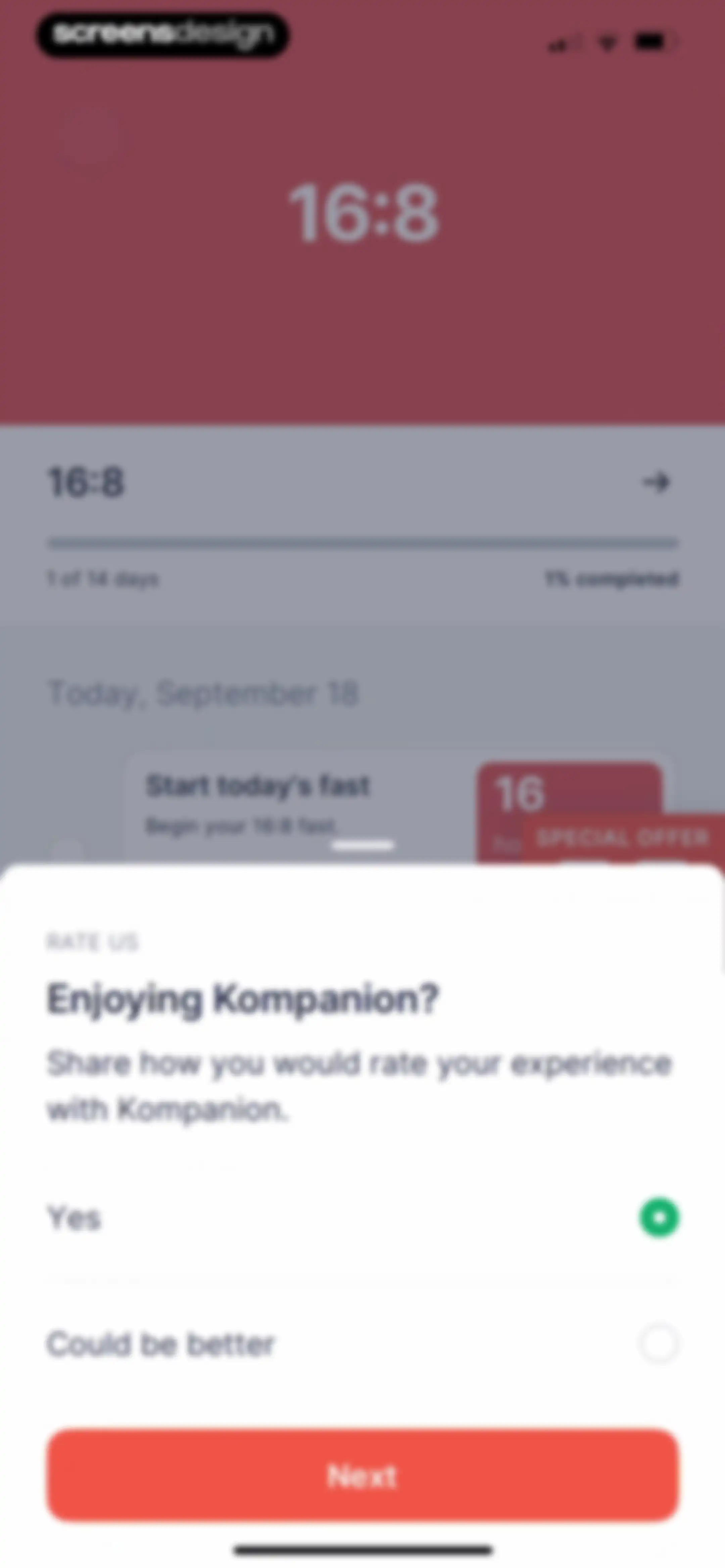 Kompanion: Weight Loss Plan screen 145