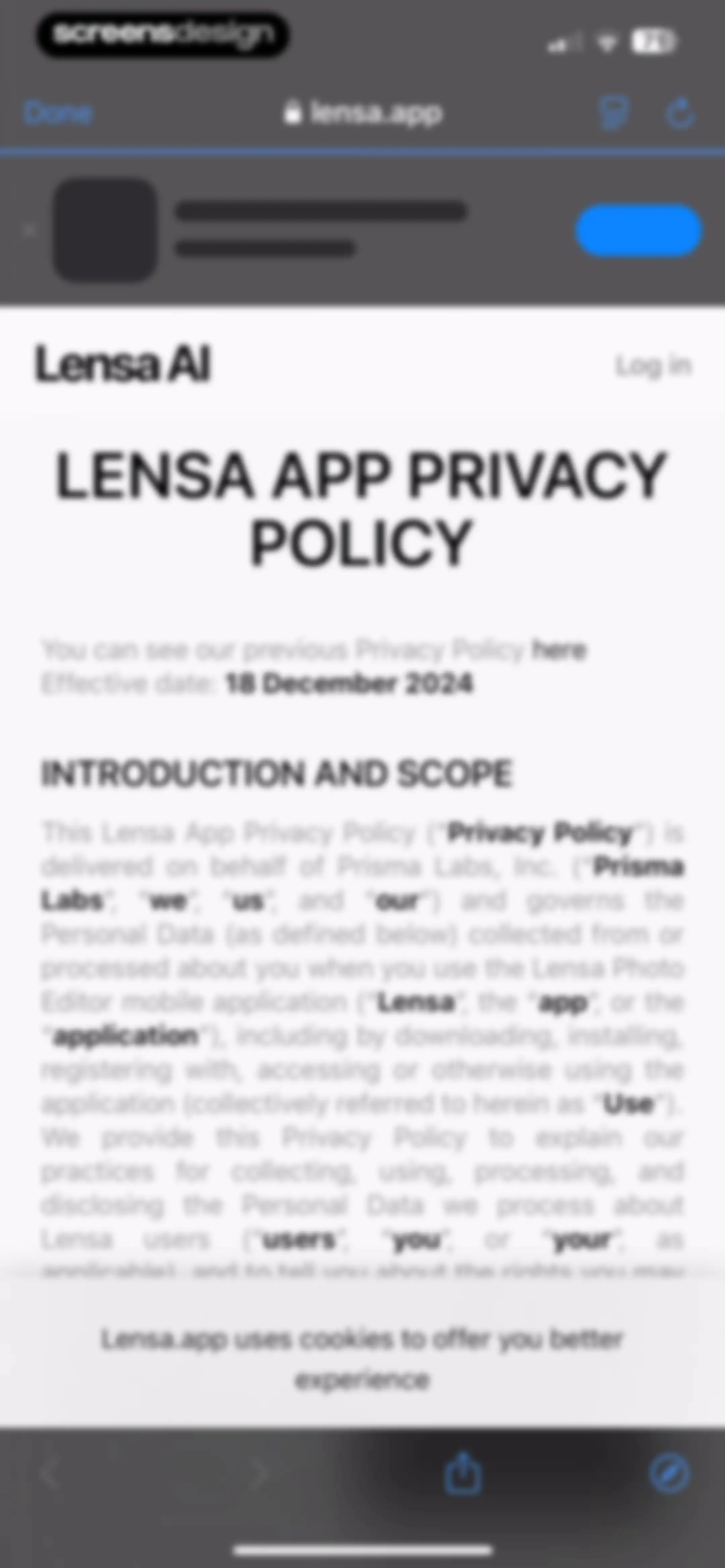 Lensa AI: Photo Editor screen 125