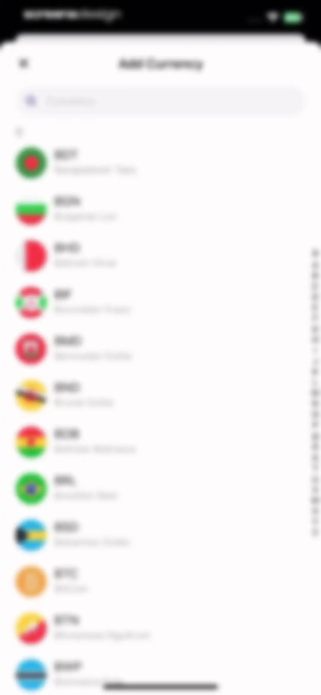 Budget app - spending tracker screen 88