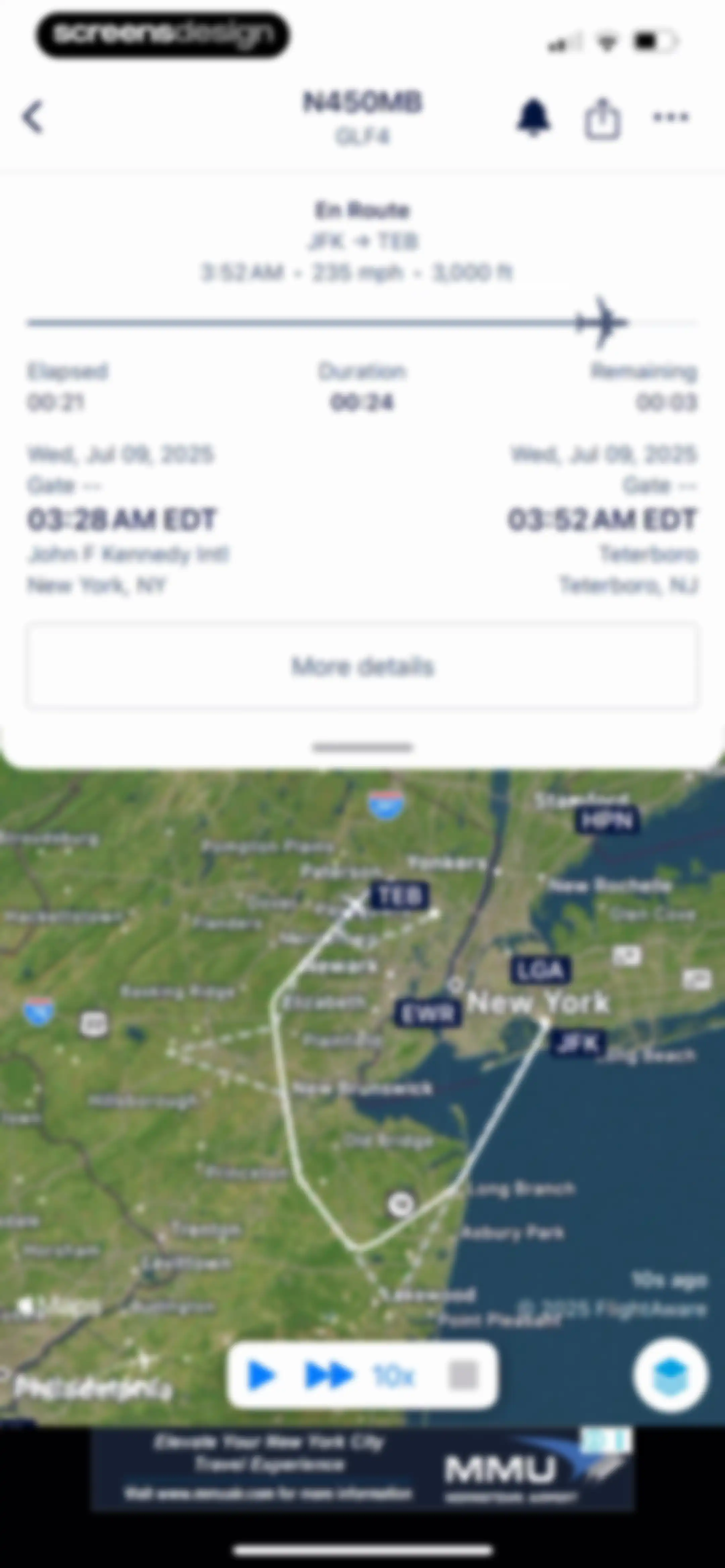 FlightAware Flight Tracker screen 78
