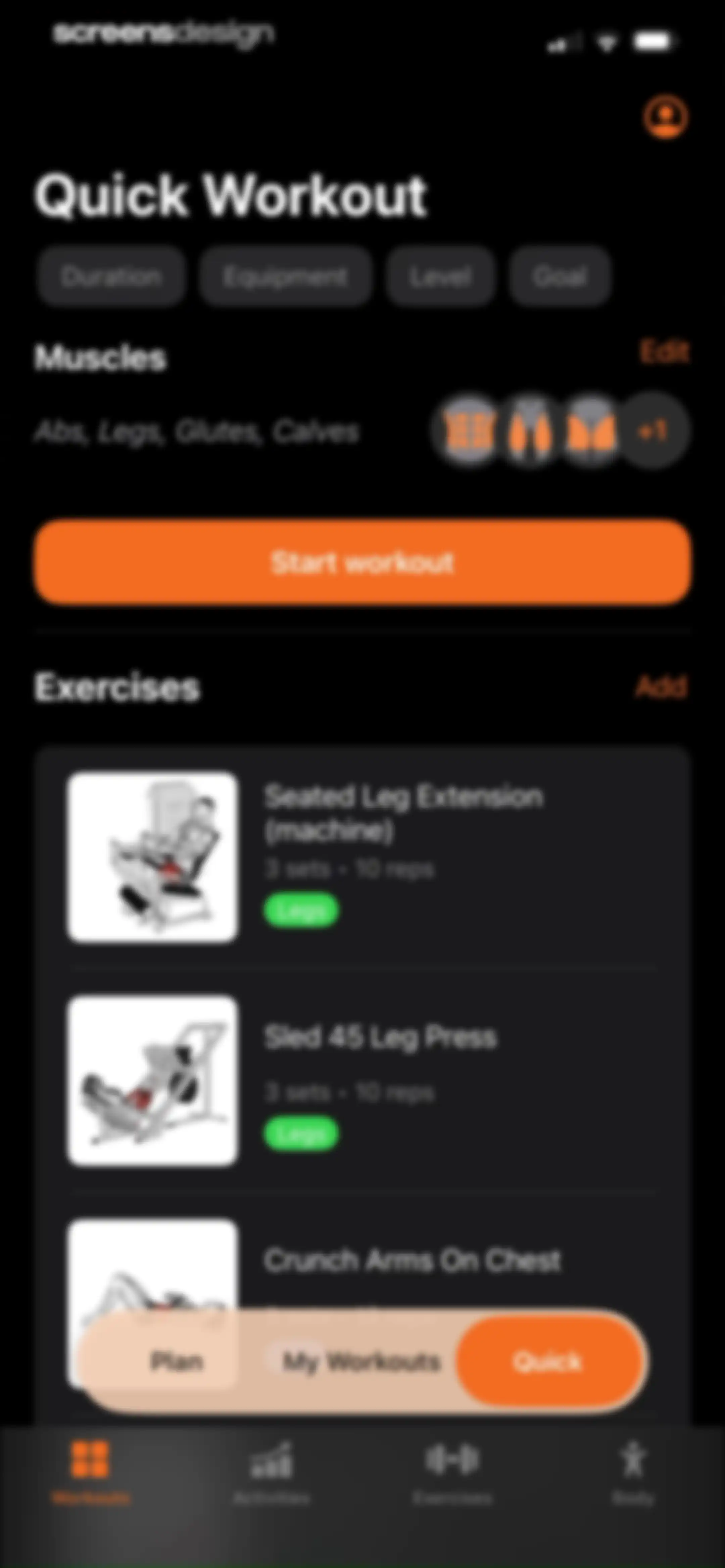 Gym WP - Workout Planner & Log screen 101