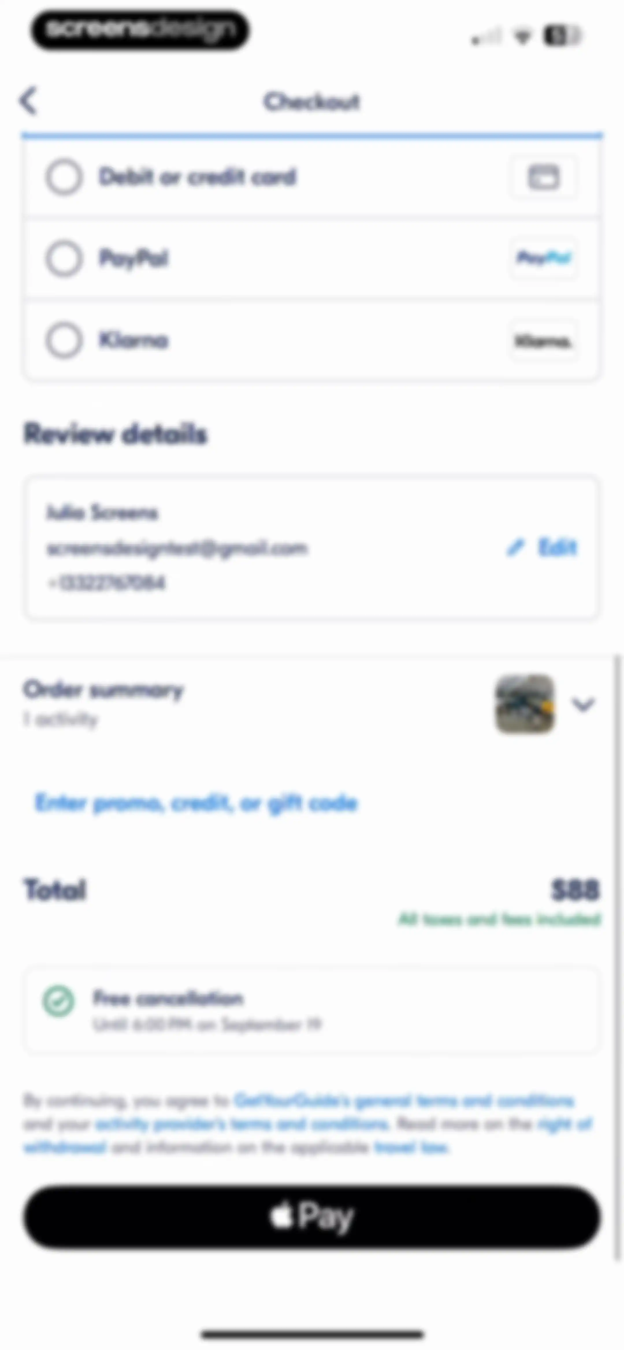 GetYourGuide: Plan & Book screen 103