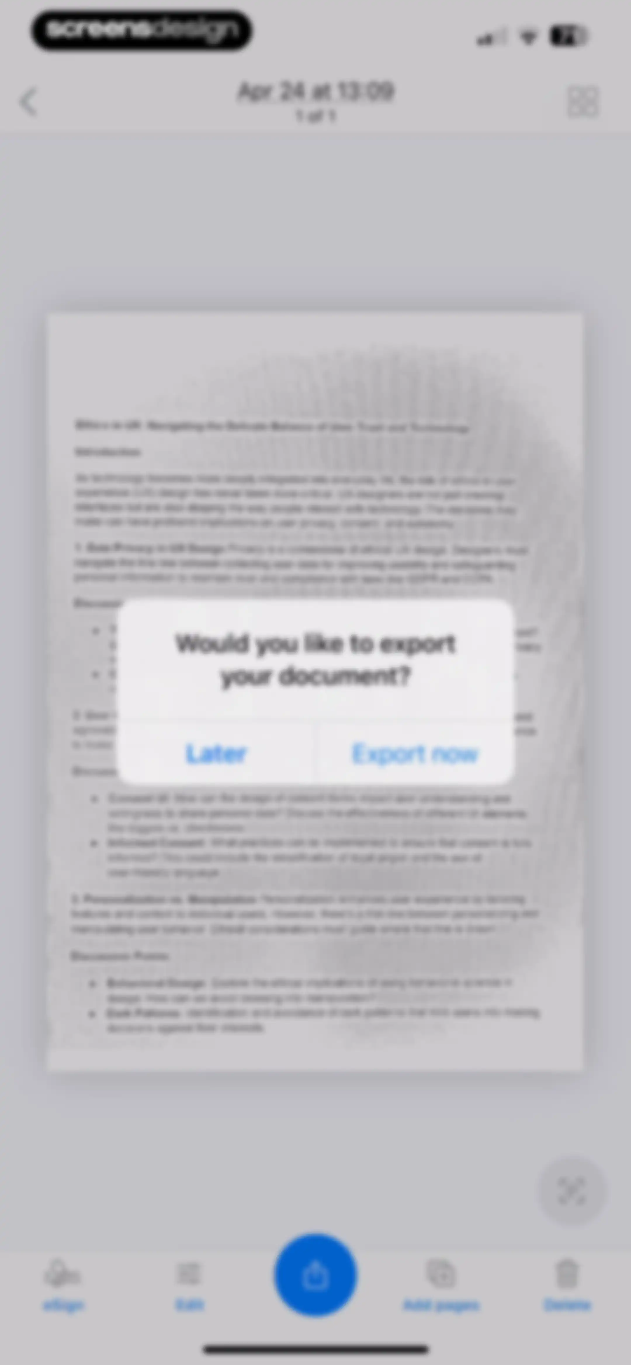 Scanner App. JPG, Photo to PDF screen 32