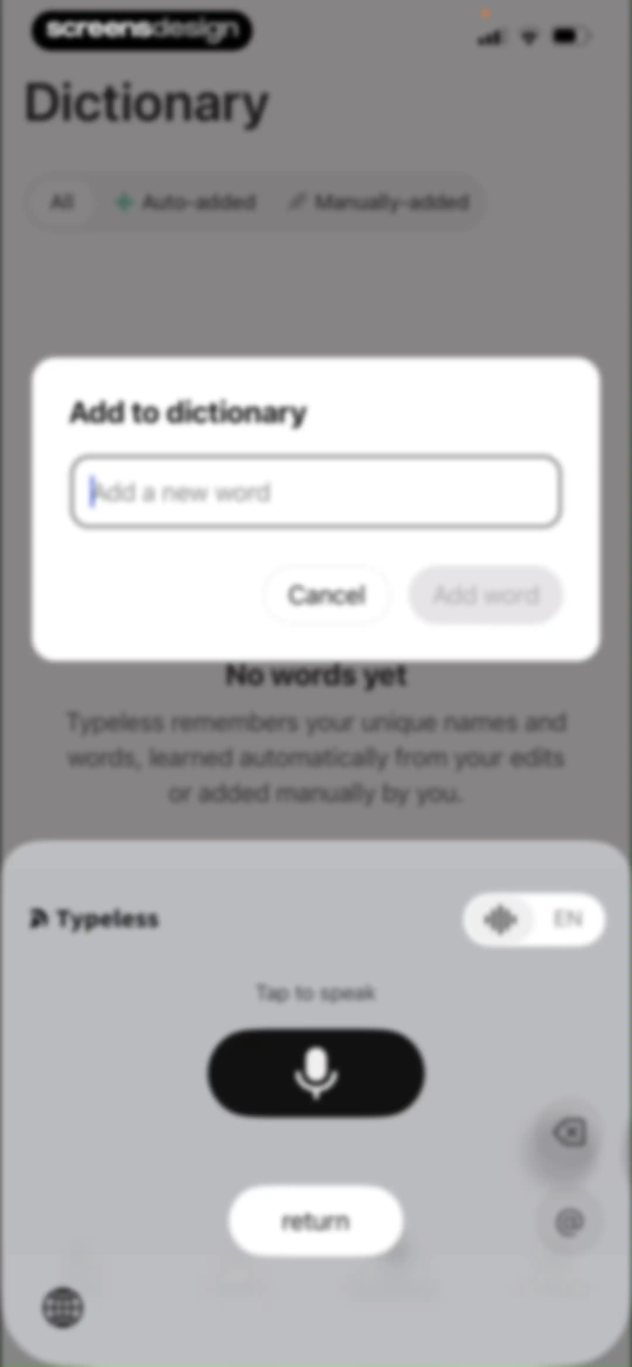 Typeless: AI Voice Keyboard screen 54