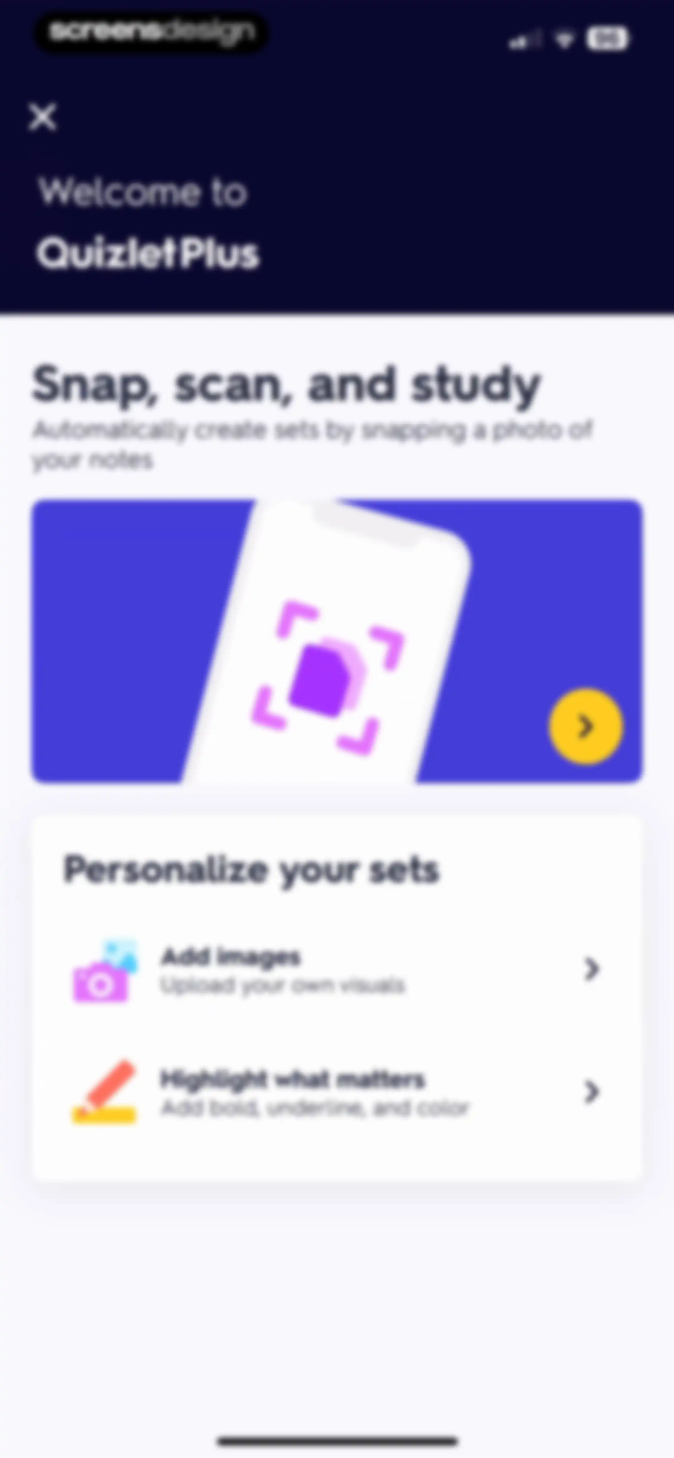 Quizlet: More than Flashcards screen 88