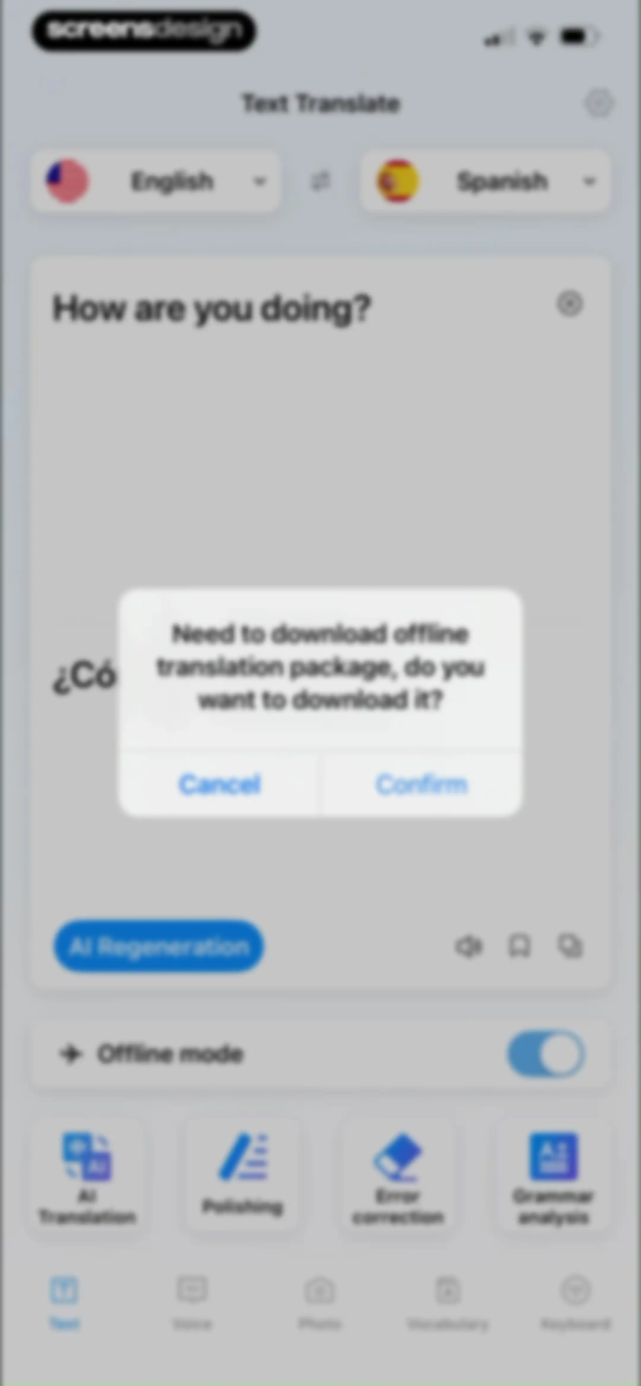 Translate Pal, Translate App screen 20