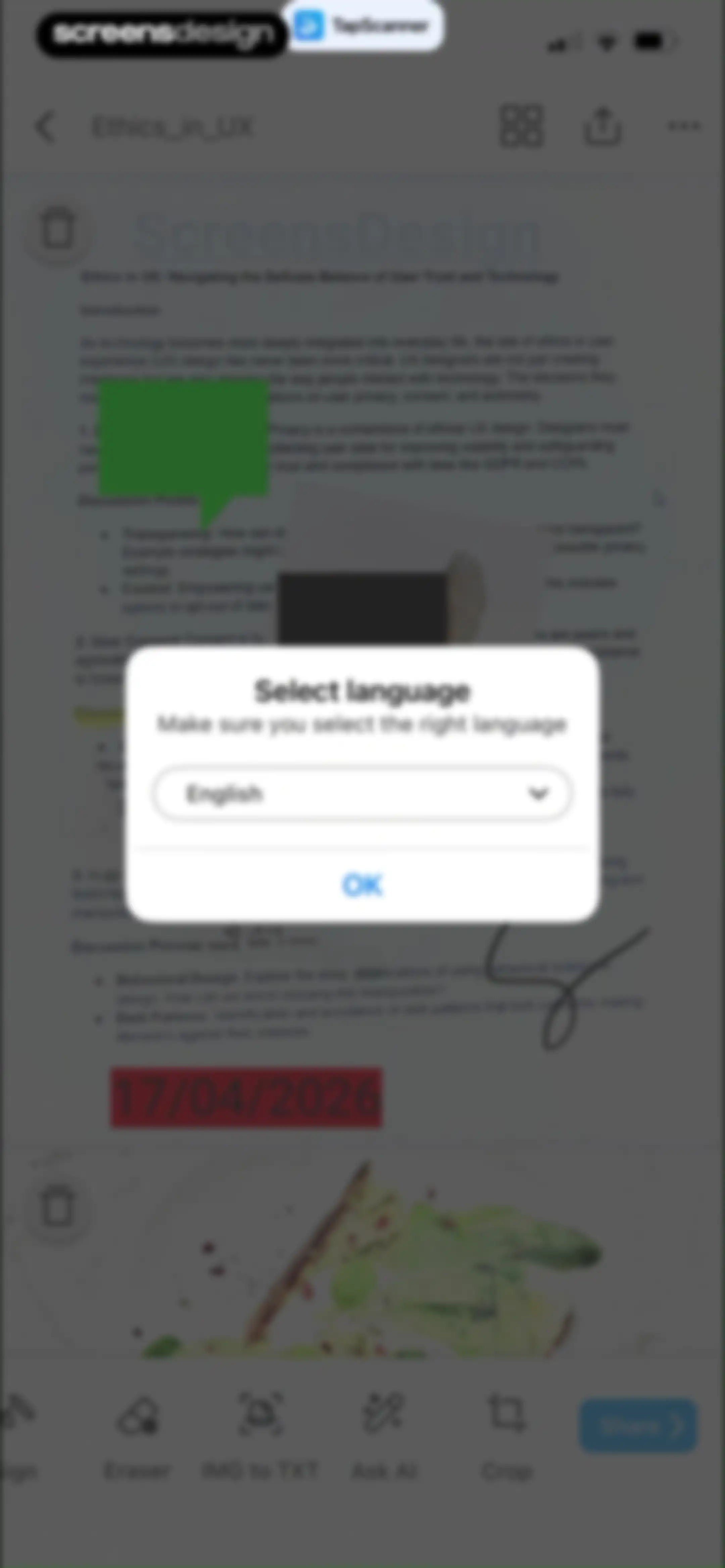 PDF Scanner App: TapScanner screen 55