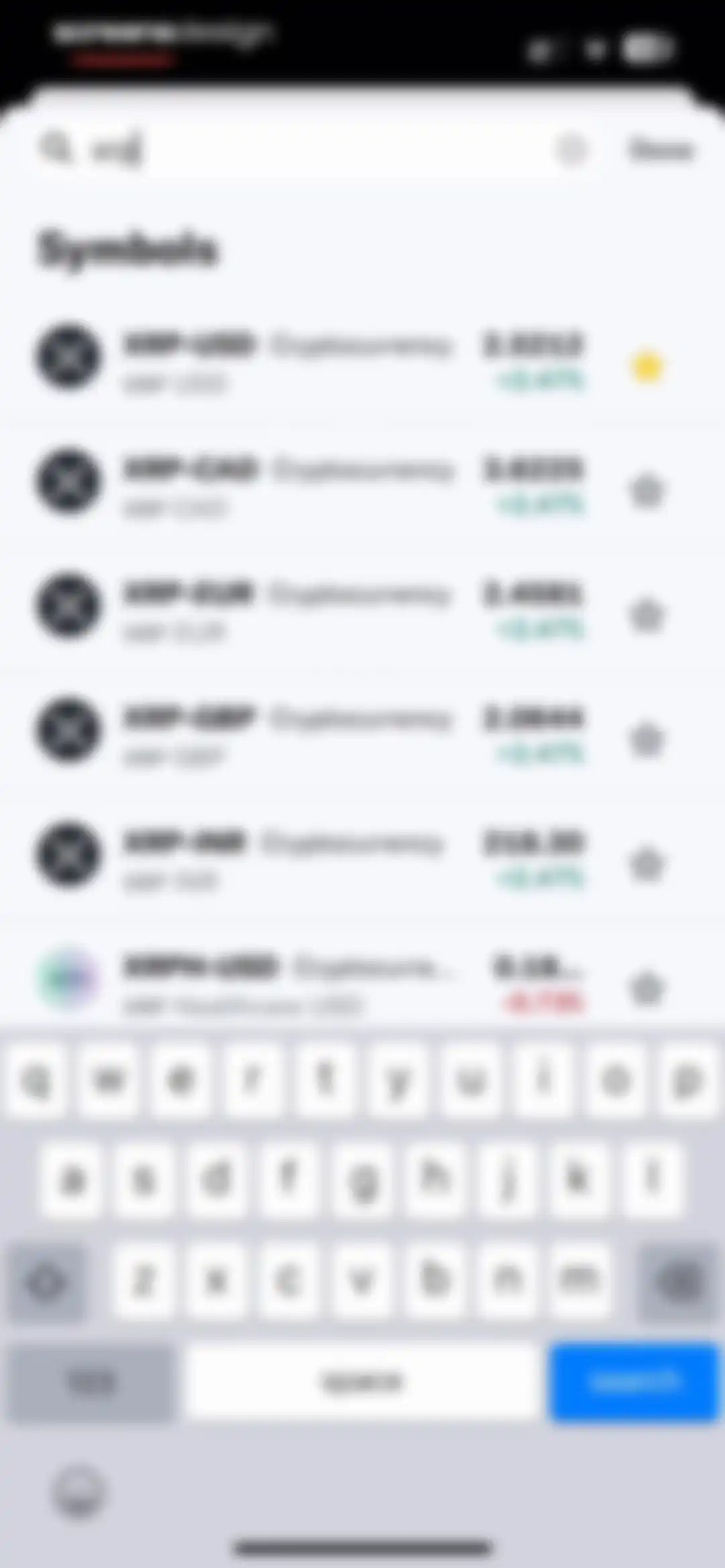 Yahoo Finance: Stocks, Markets screen 109