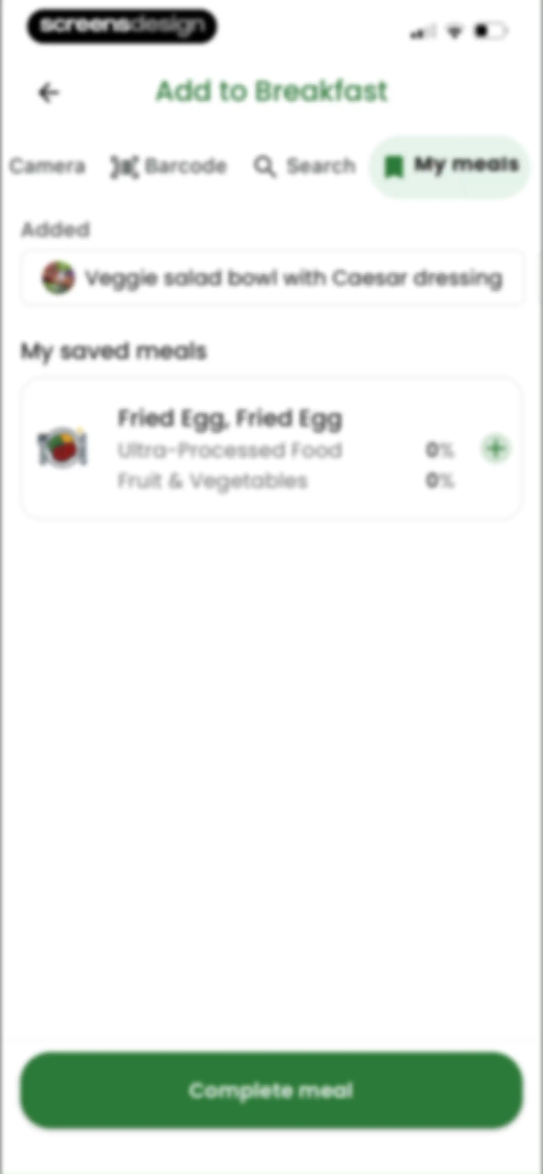 Diabetes food tracker - Gococo screen 81
