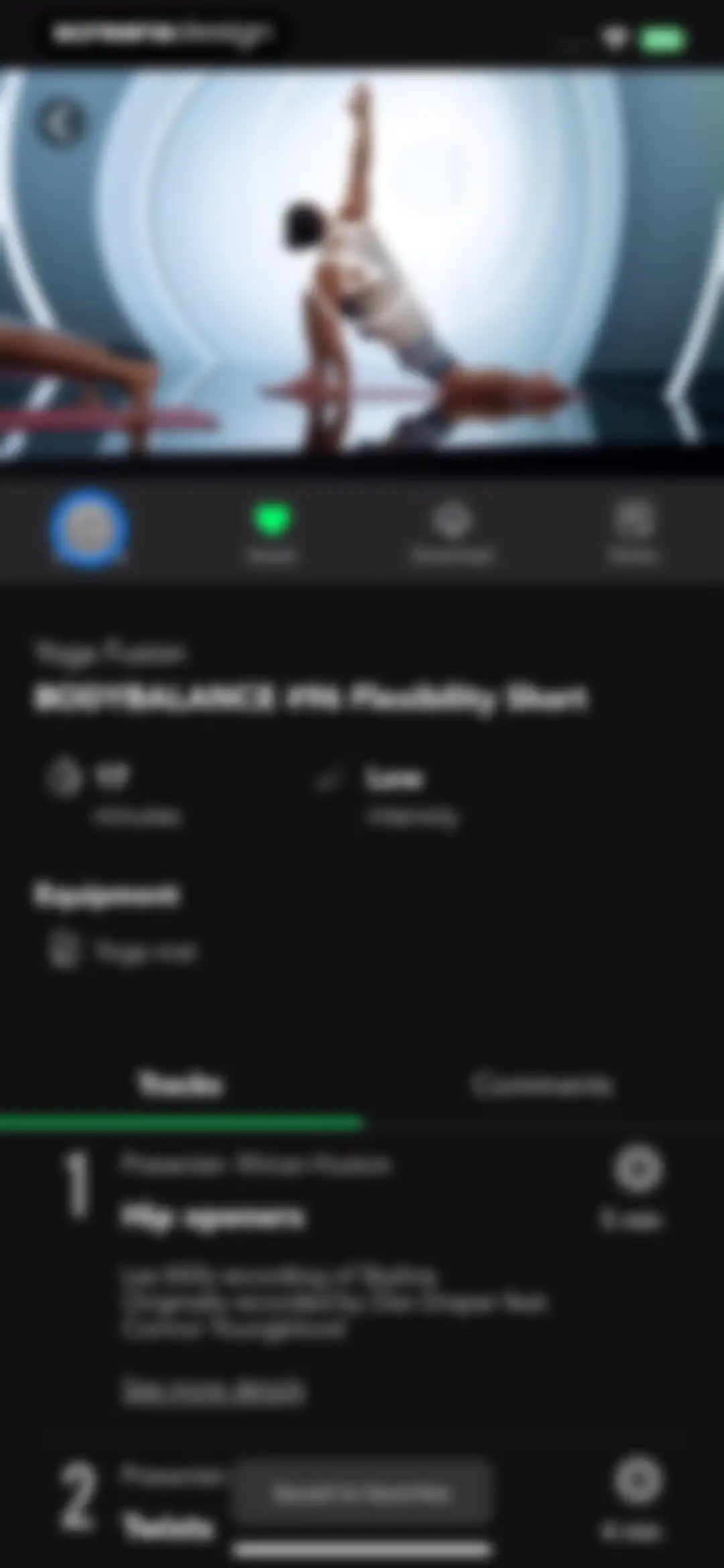 LES MILLS+: home workout app screen 15