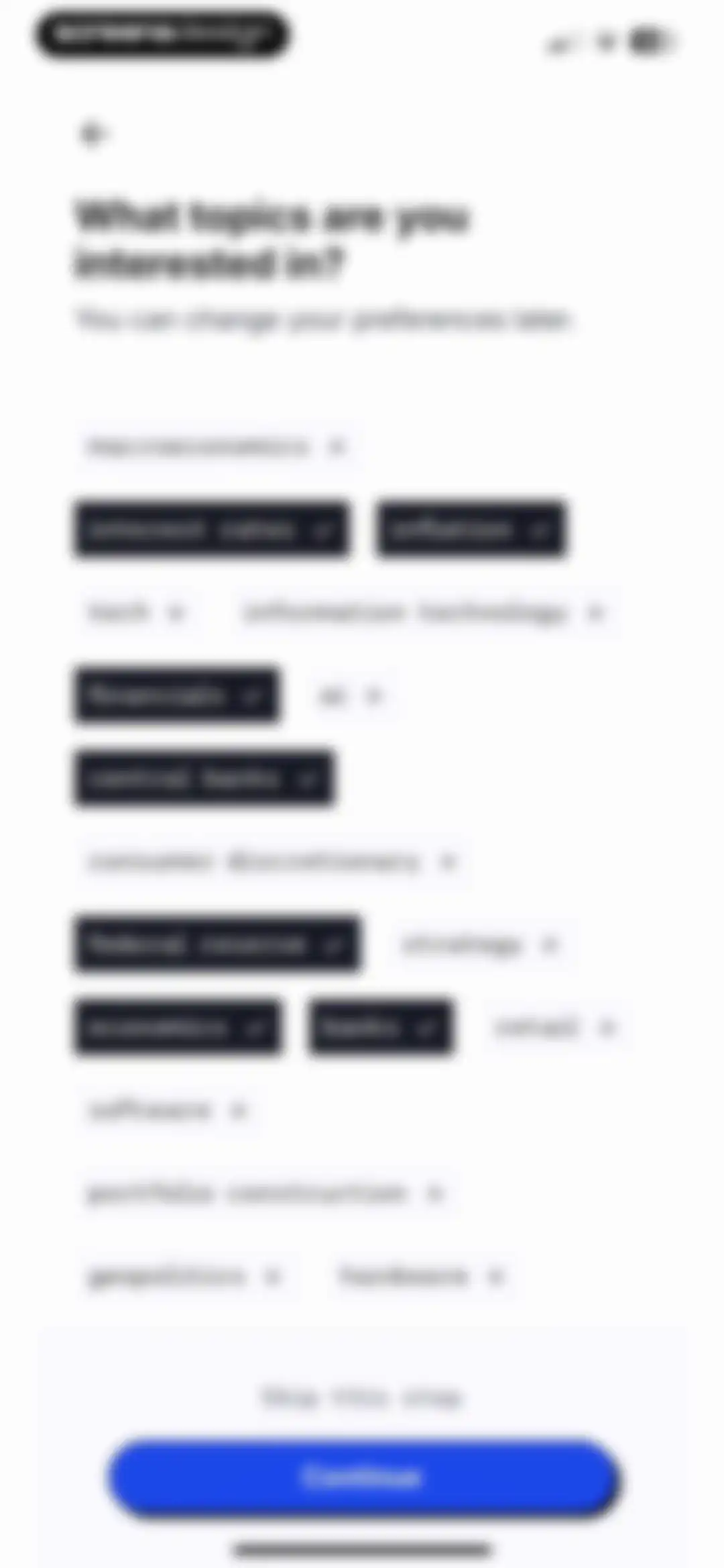 Finimize: Investing Insights screen 12