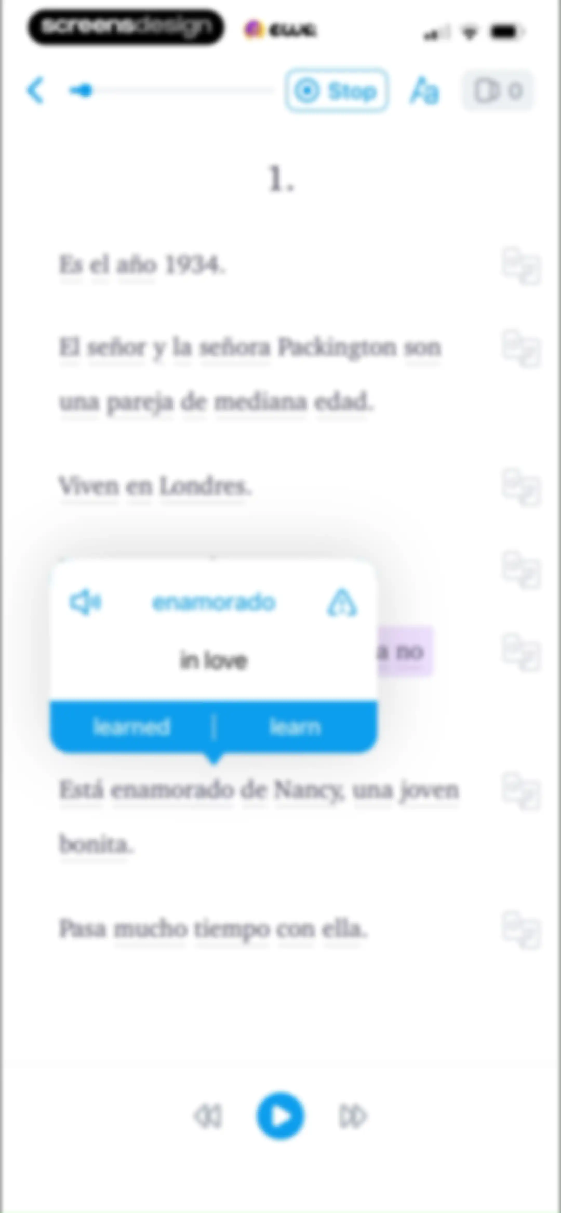 EWA: Learn Languages screen 50