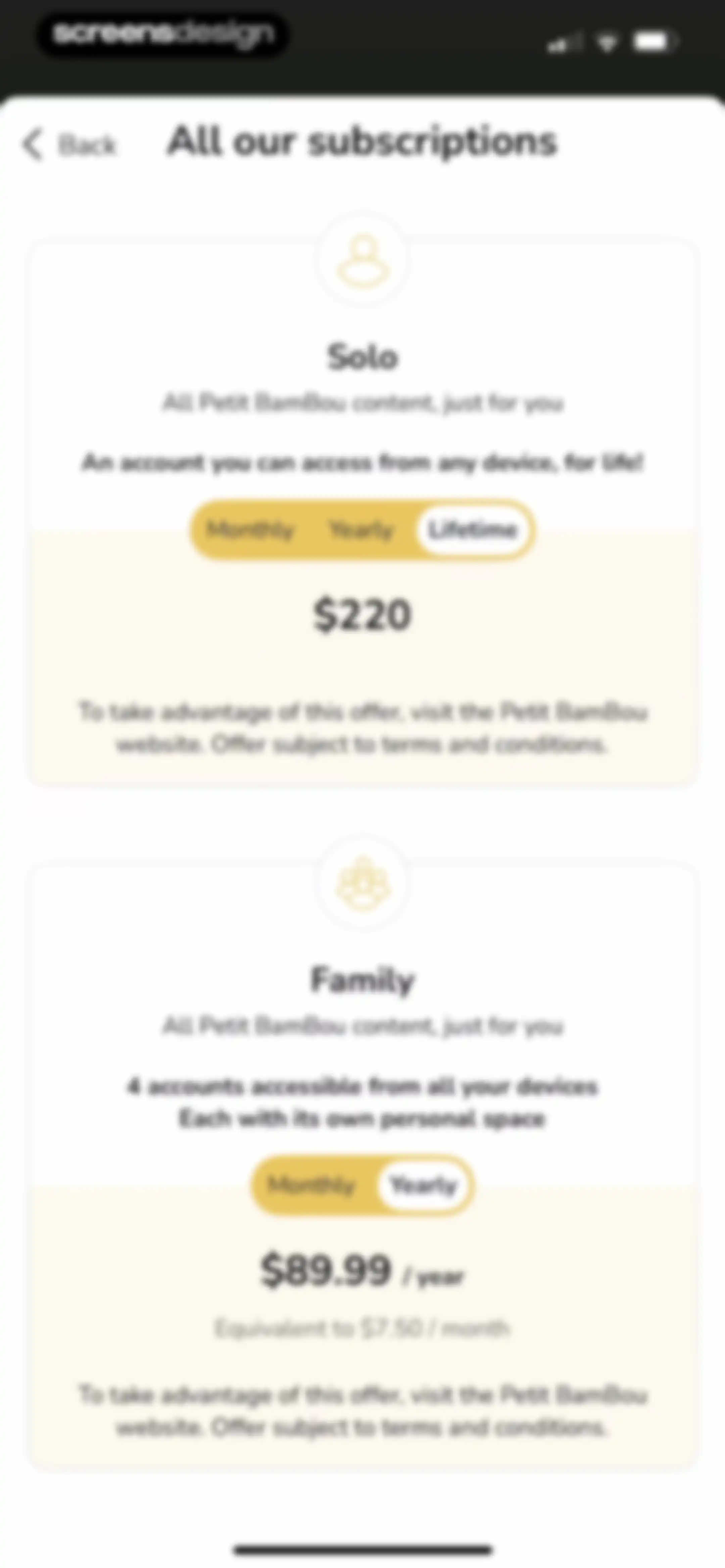Petit BamBou: Mindfulness screen 80