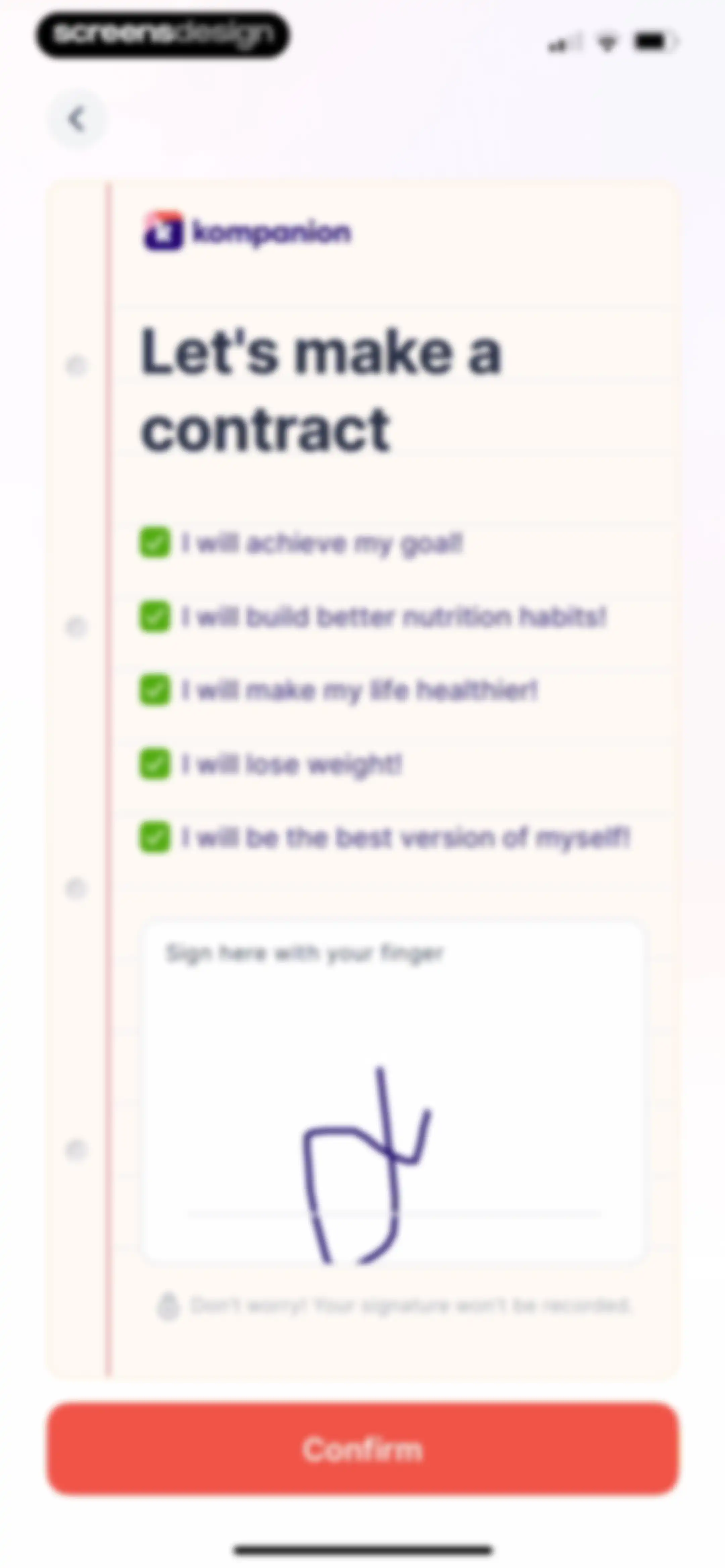 Kompanion: Weight Loss Plan screen 45