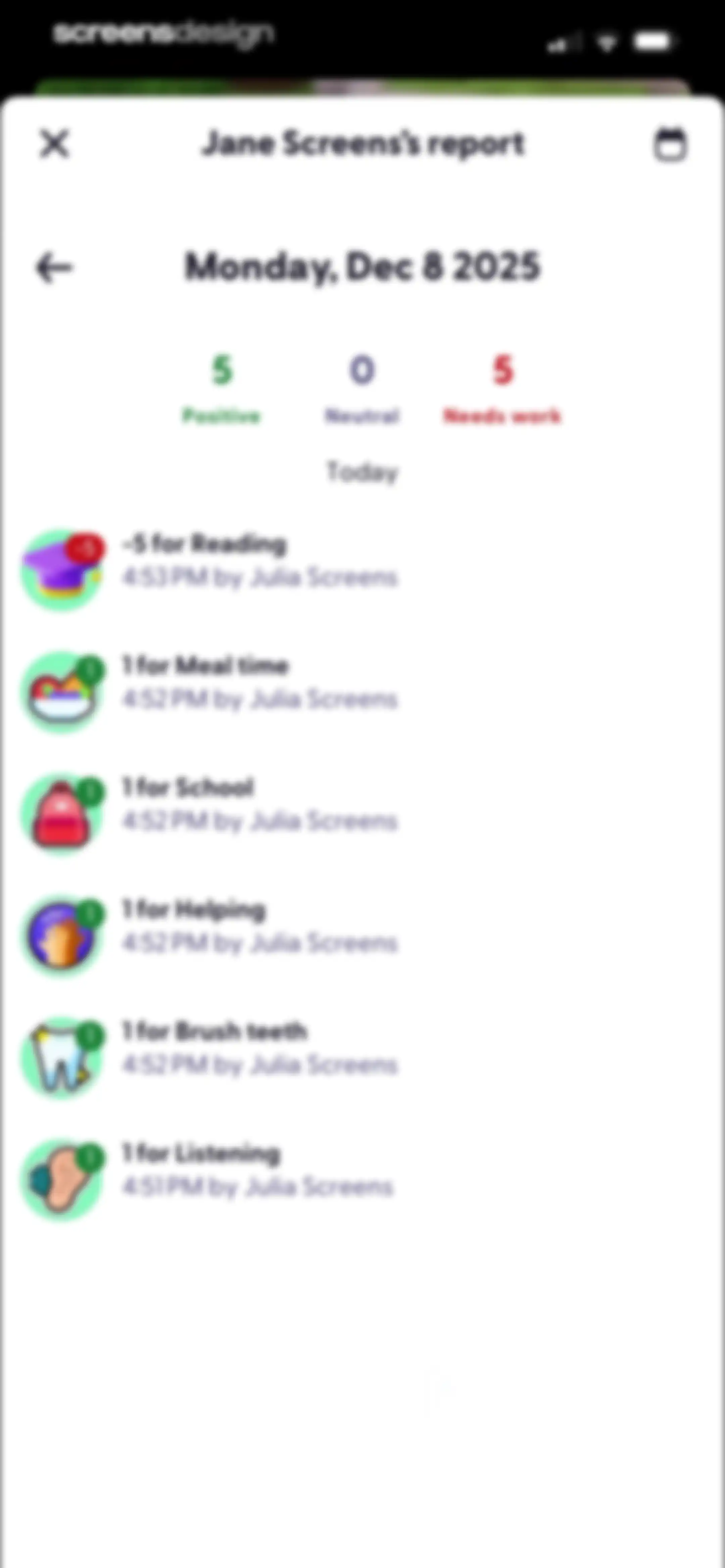 ClassDojo screen 137