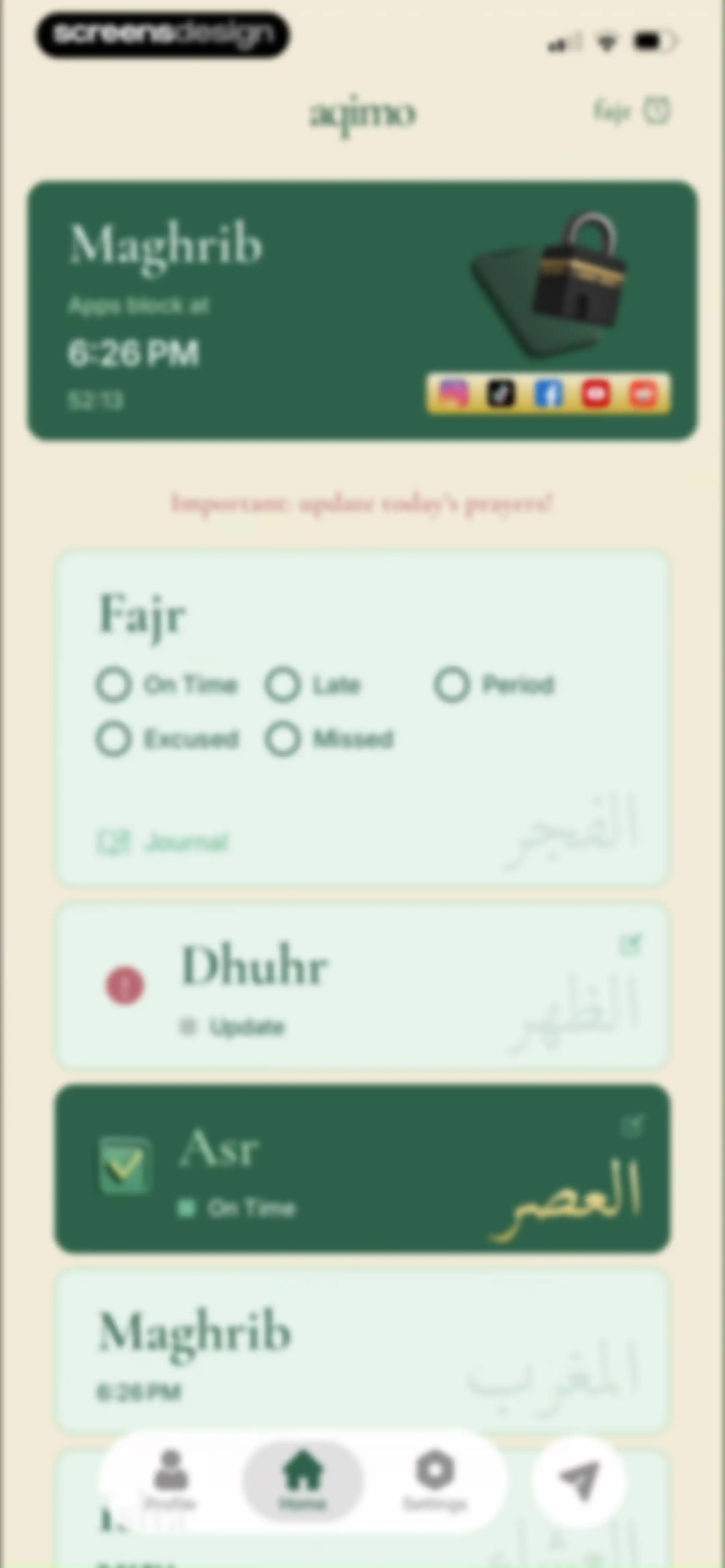 Aqimo: Salah Focus screen 51